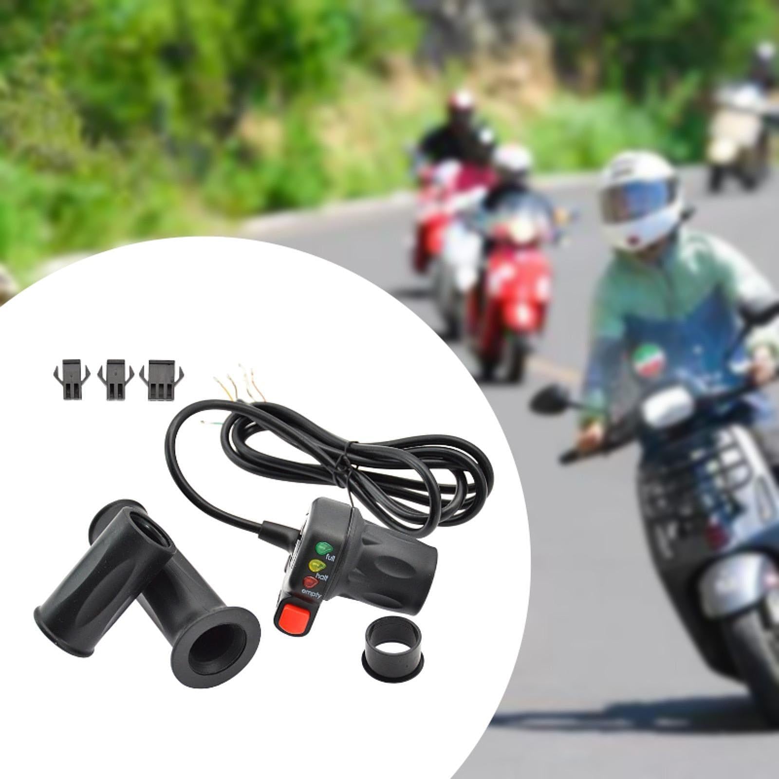 Twist Gas Handle Waterproof Lightweight Electric Bike Throttle Grip Fittings 48V