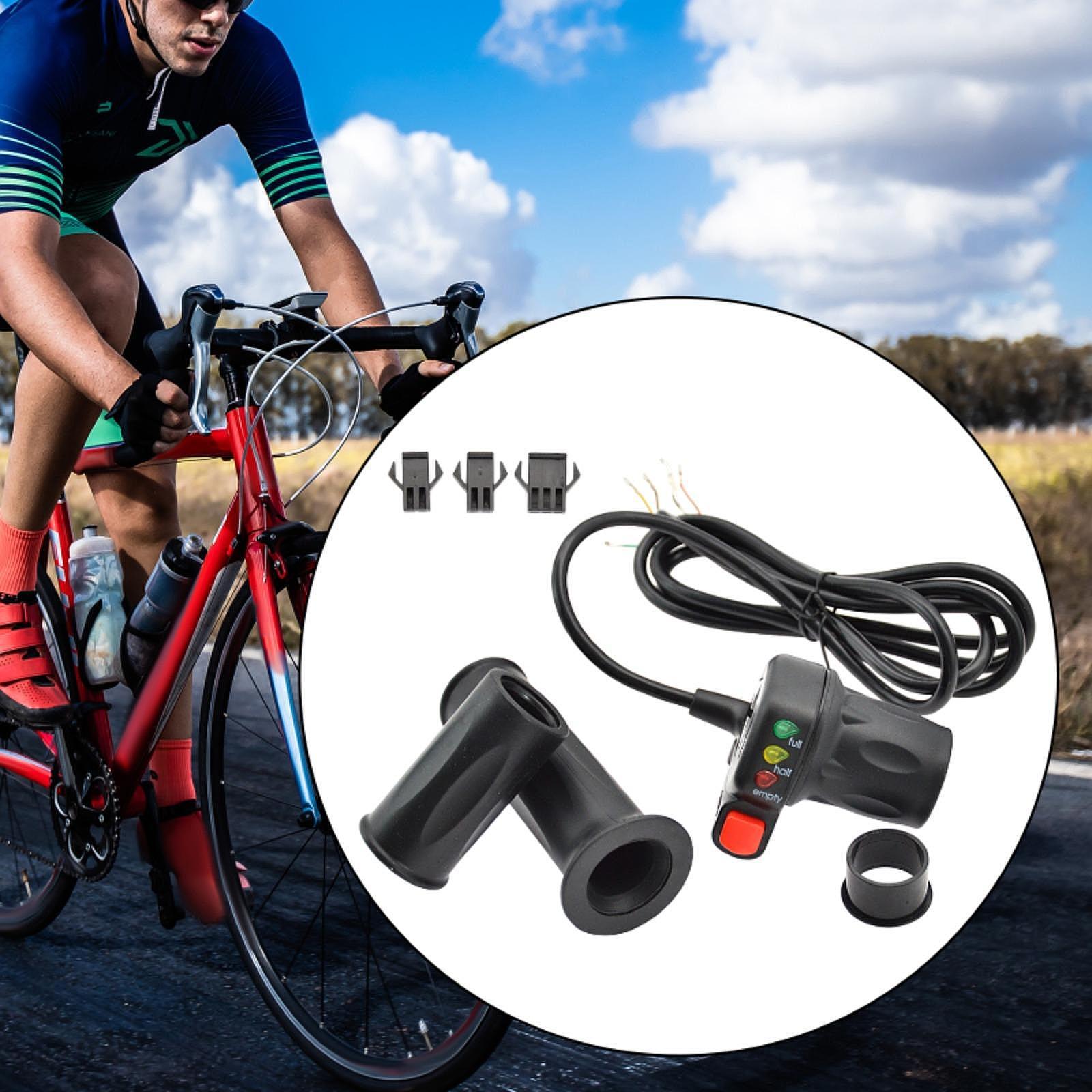 Twist Gas Handle Waterproof Lightweight Electric Bike Throttle Grip Fittings 48V