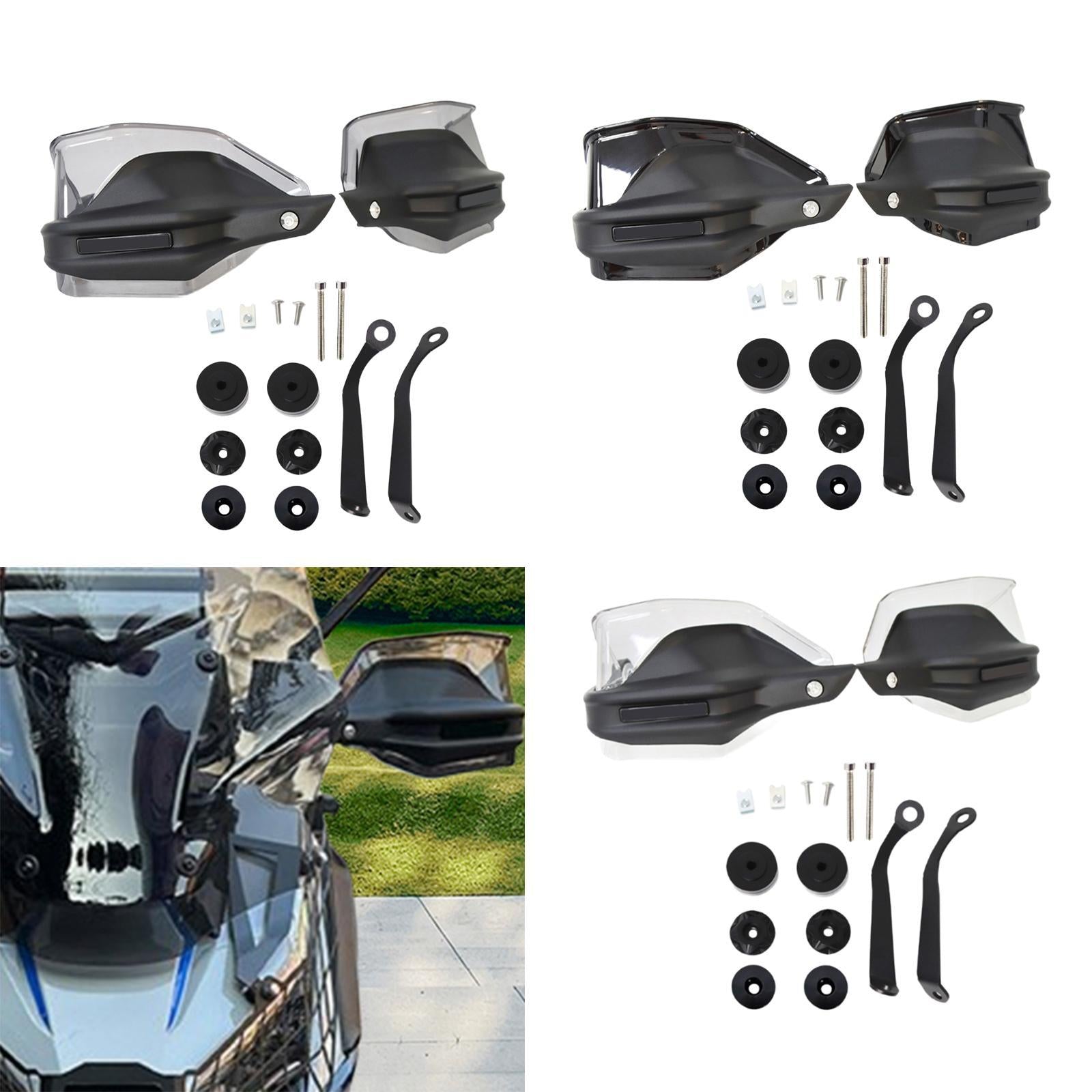 Motorcycle Handlebar Windshield Motorcycle Hand Protector for Motorbike Grey