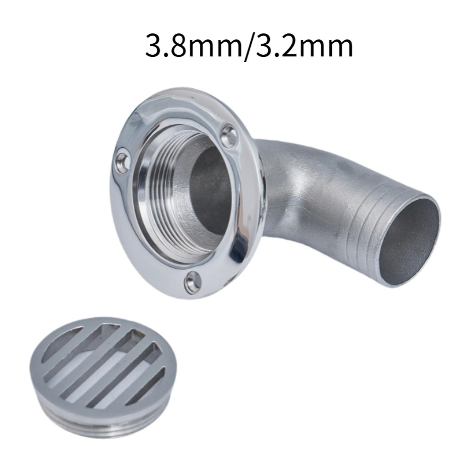 Stainless Steel Marine Deck Drain Easy to Install Replace Heavy Duty Scupper 38mm