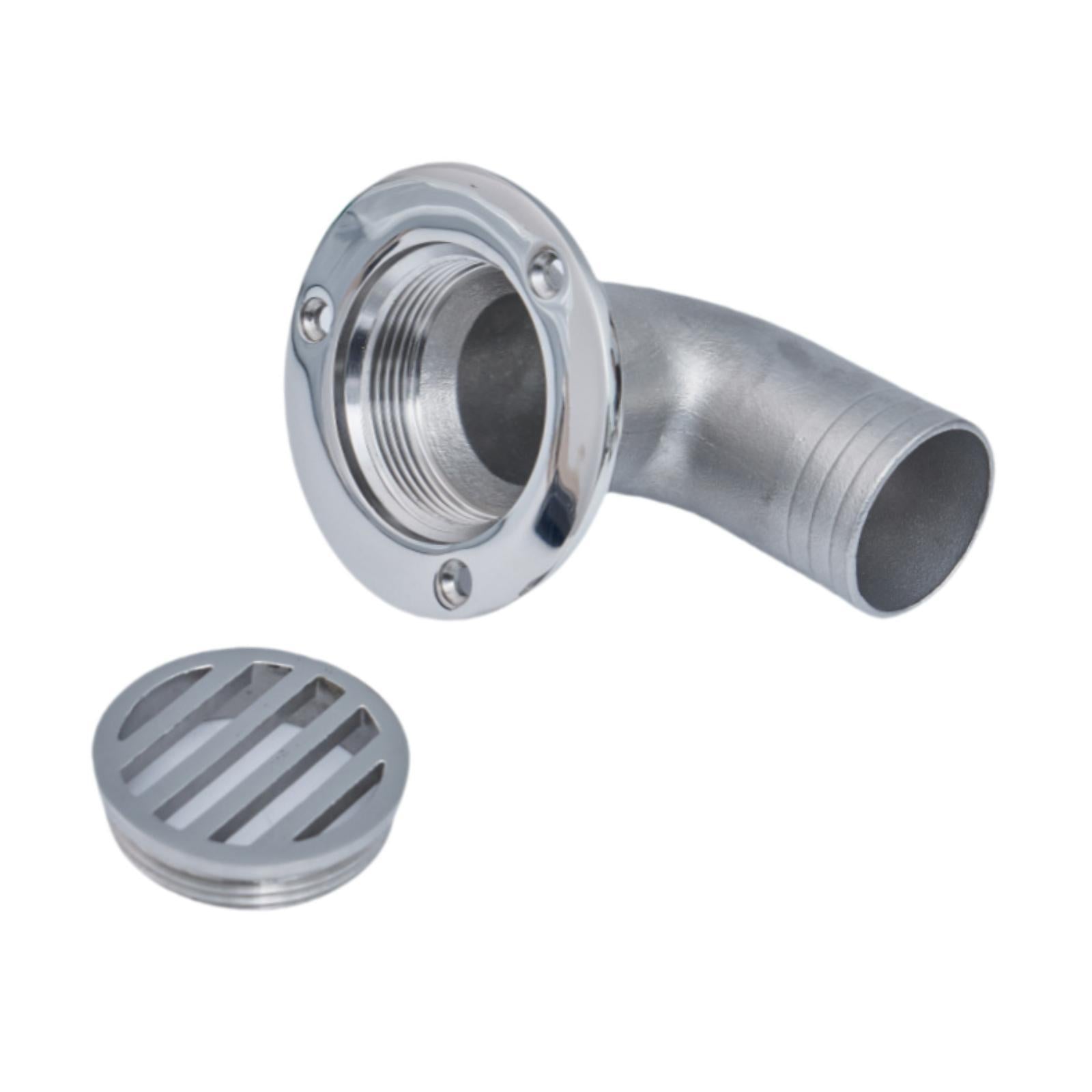 Stainless Steel Marine Deck Drain Easy to Install Replace Heavy Duty Scupper 38mm