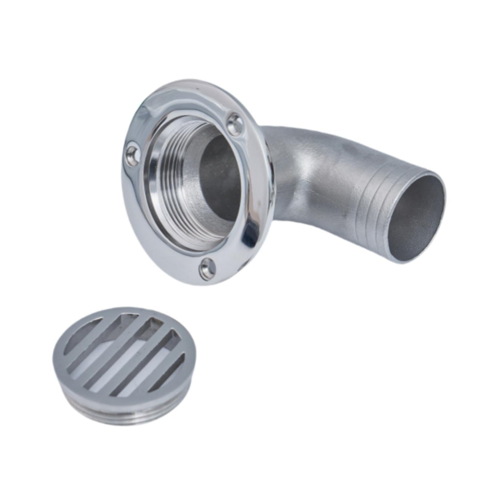 Stainless Steel Marine Deck Drain Easy to Install Replace Heavy Duty Scupper 38mm
