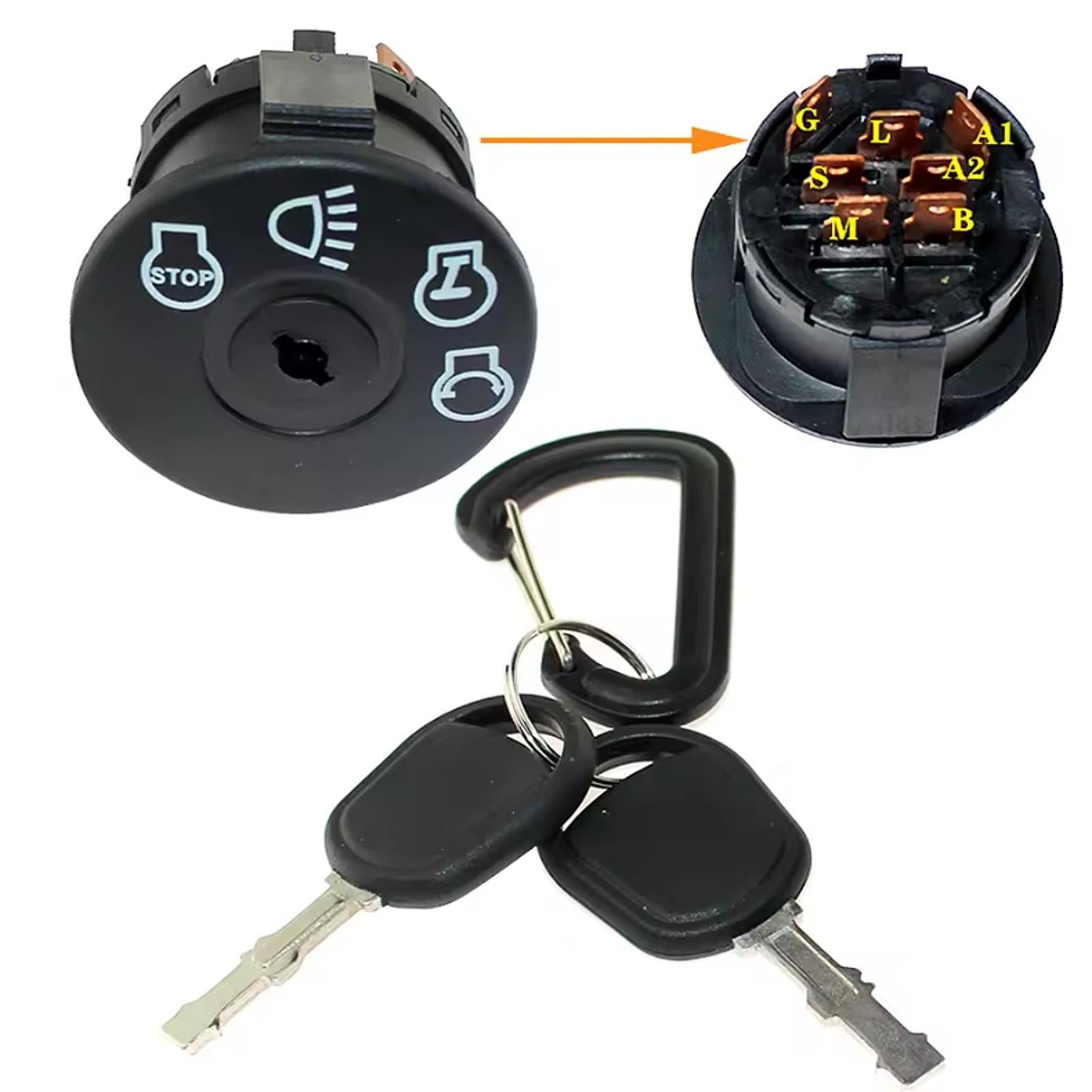 Tractor Lawn Mower Ignition Switch Key Mower Parts for 6900 49P1 193350