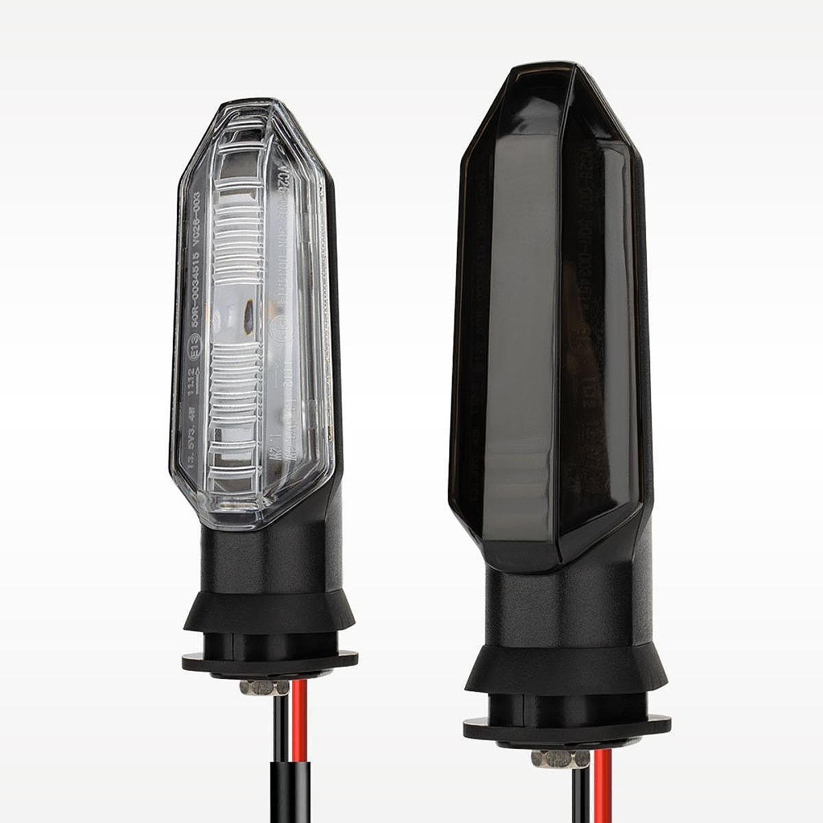 2 Pieces Motorcycle Turn Signal Tail Light Accessory for Honda CB 400 x Clear Len