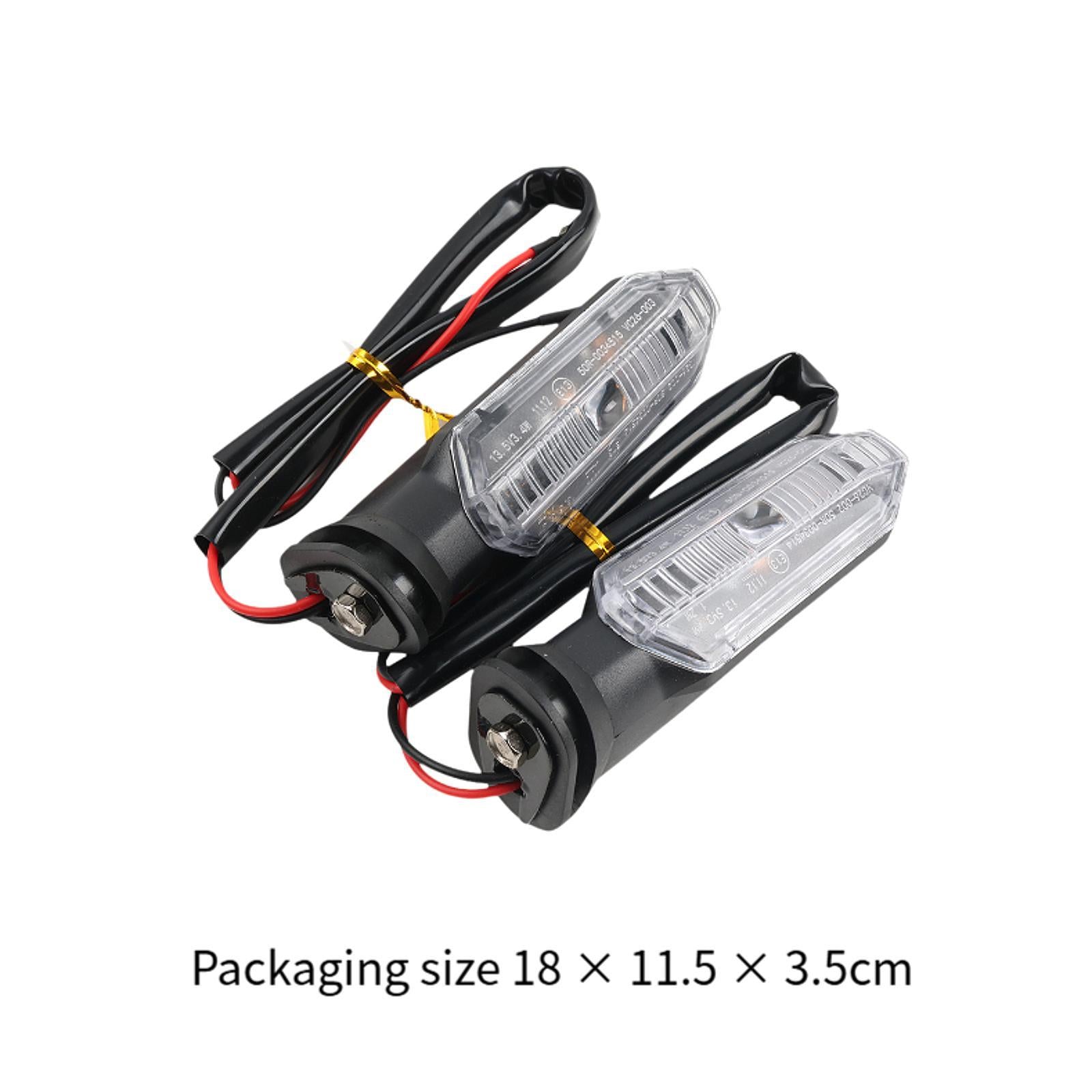 2 Pieces Motorcycle Turn Signal Tail Light Accessory for Honda CB 400 x Clear Len