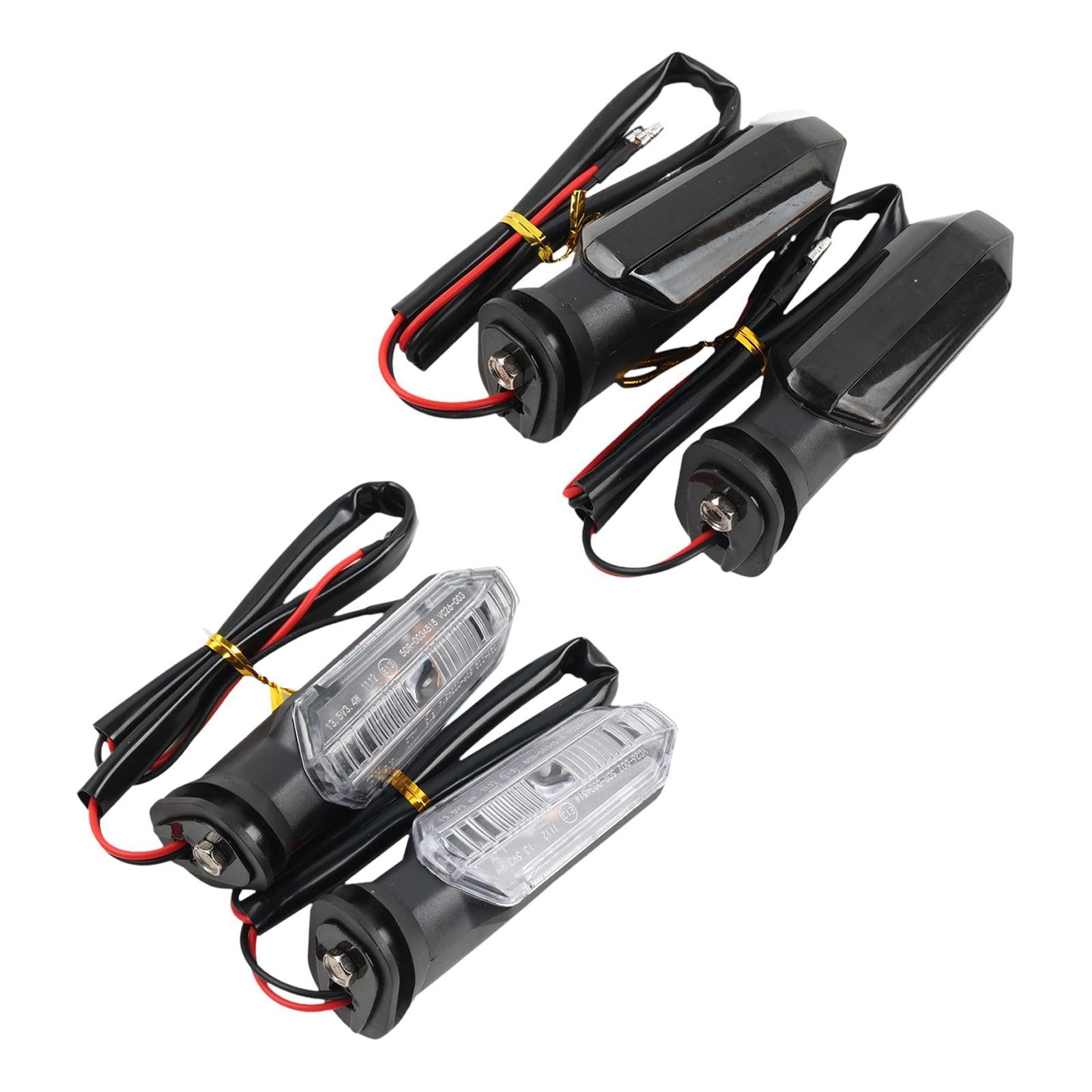 2 Pieces Motorcycle Turn Signal Tail Light Accessory for Honda CB 400 x Clear Len