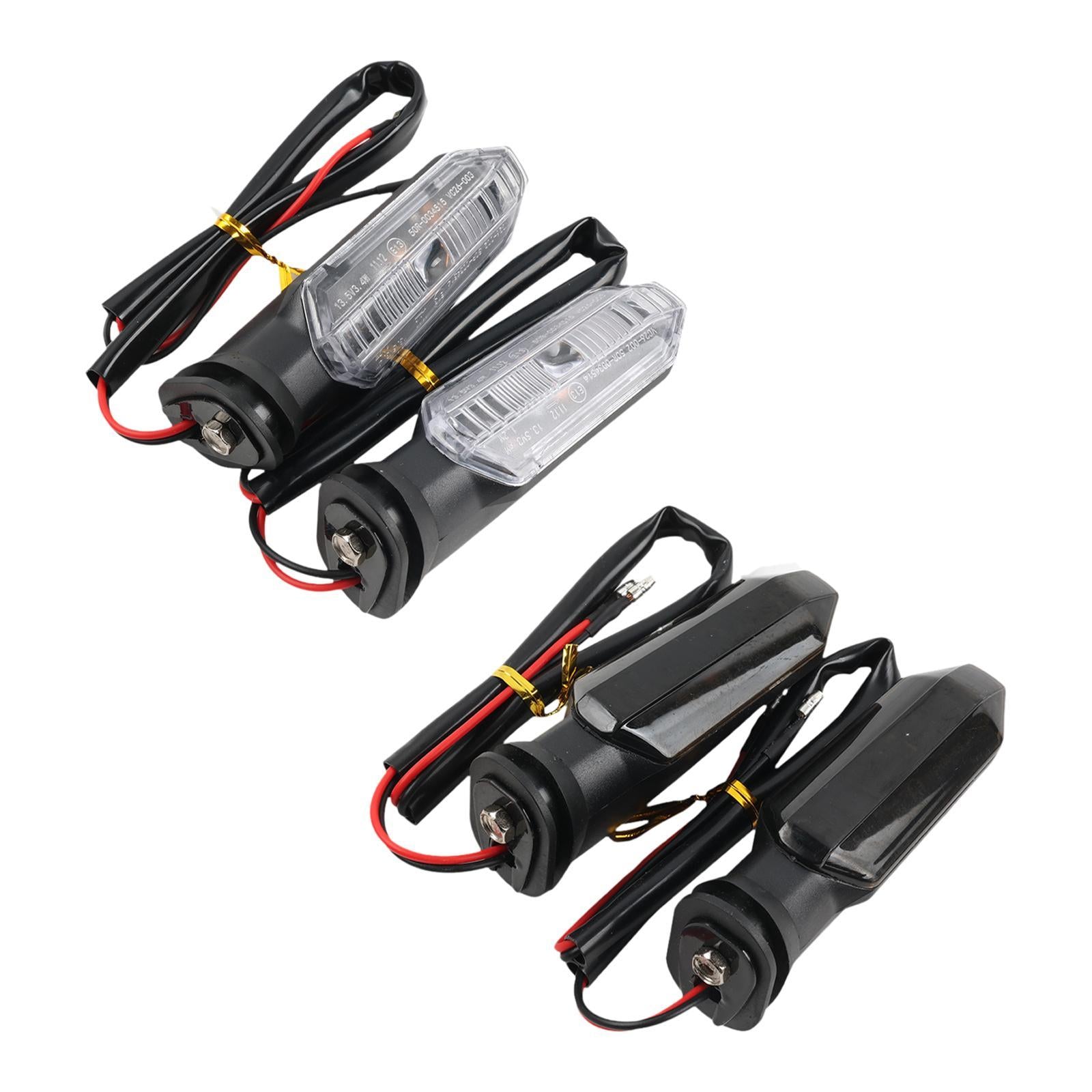 2 Pieces Motorcycle Turn Signal Tail Light Accessory for Honda CB 400 x Clear Len