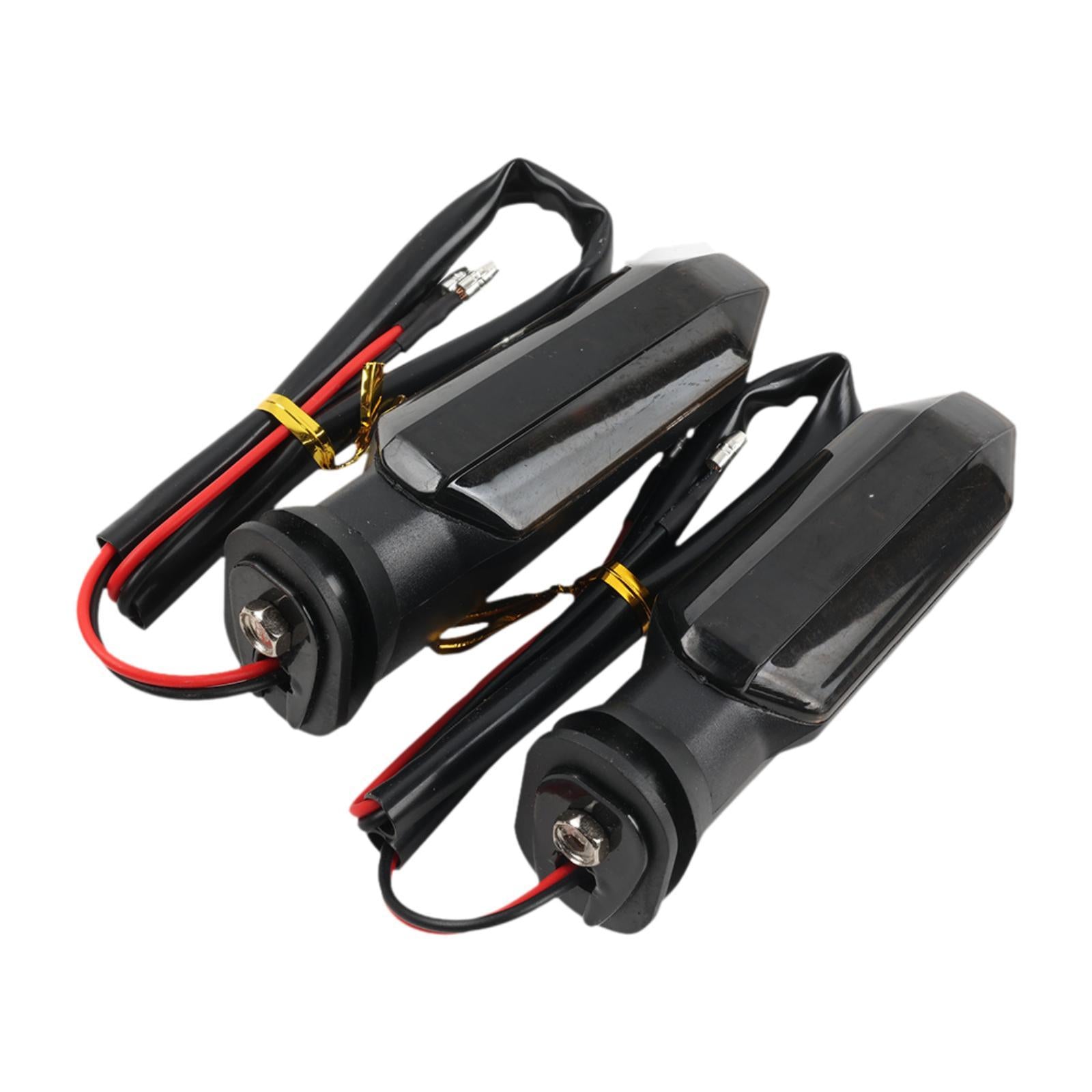 2 Pieces Motorcycle Turn Signal Tail Light Accessory for Honda CB 400 x Smoke Len