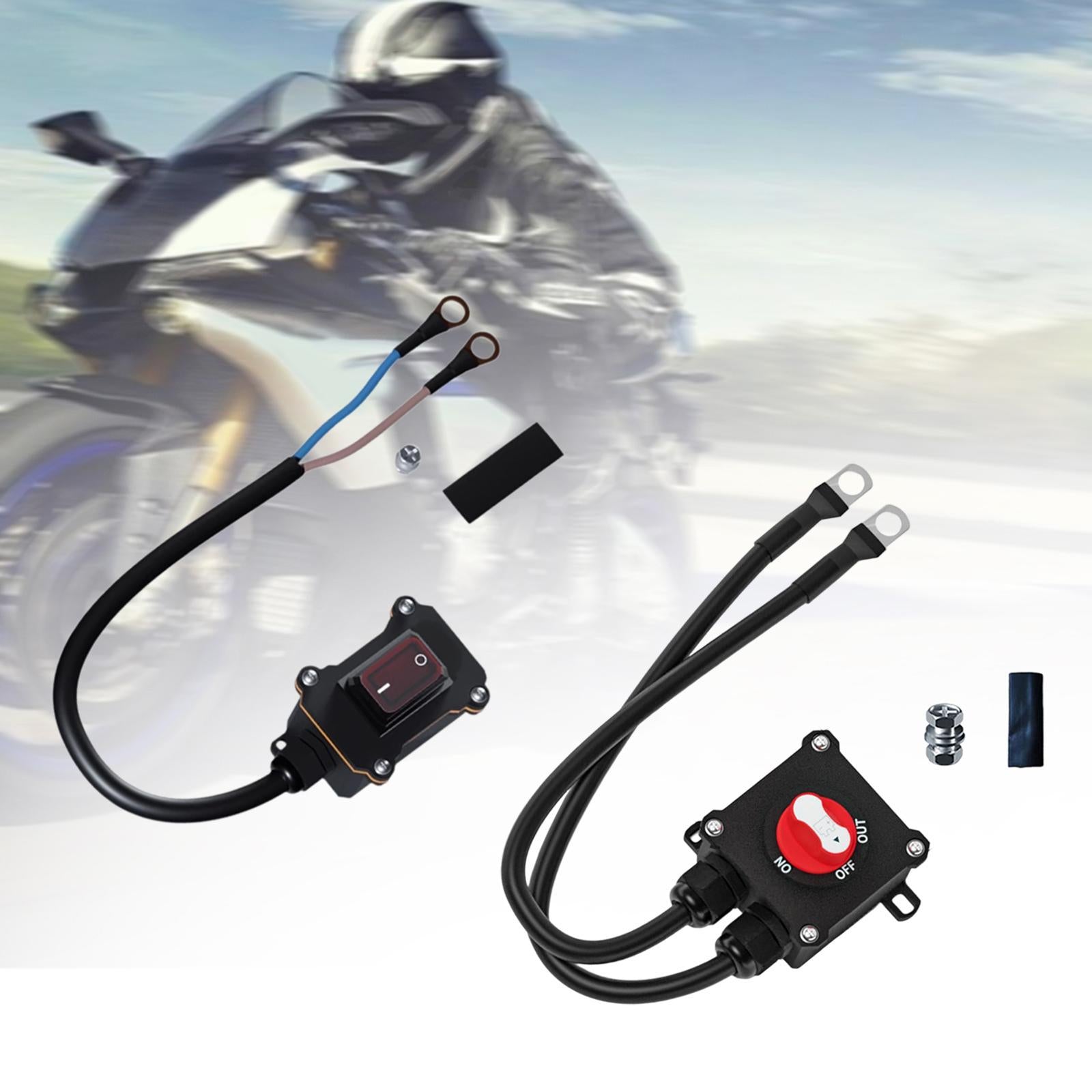Motorcyle Disconnect Switch Replace Parts Easy to Install Inline Wire Switch for 250cc motorbike
