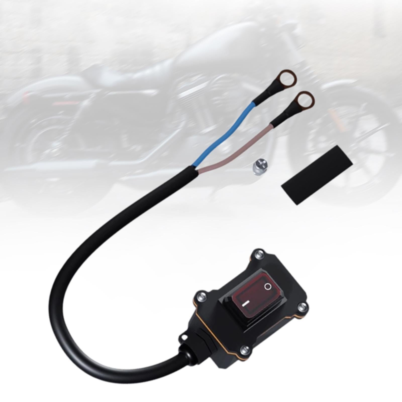 Motorcyle Disconnect Switch Replace Parts Easy to Install Inline Wire Switch for 250cc motorbike