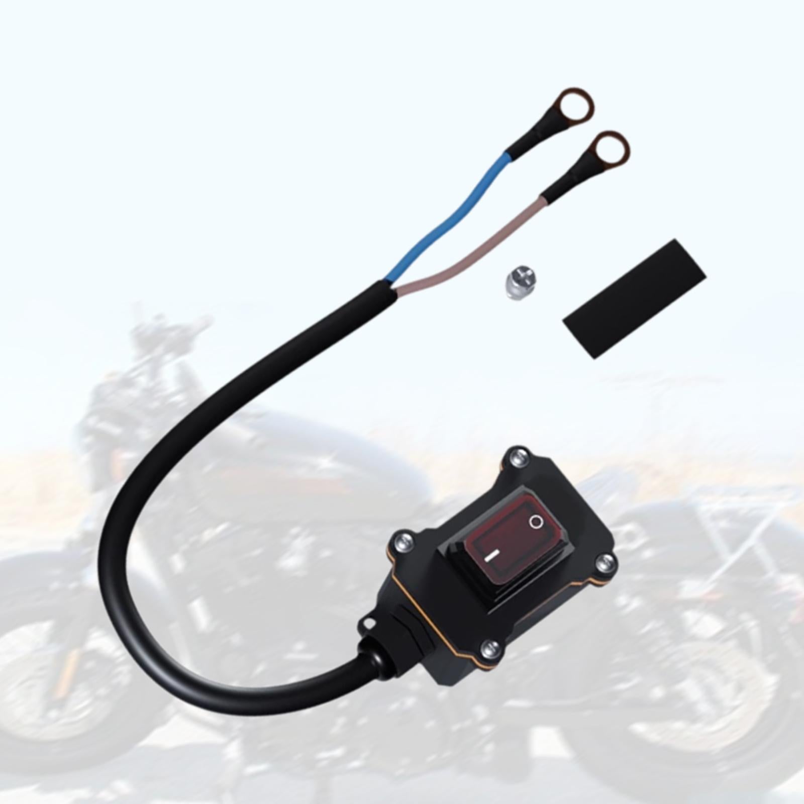 Motorcyle Disconnect Switch Replace Parts Easy to Install Inline Wire Switch for 250cc motorbike