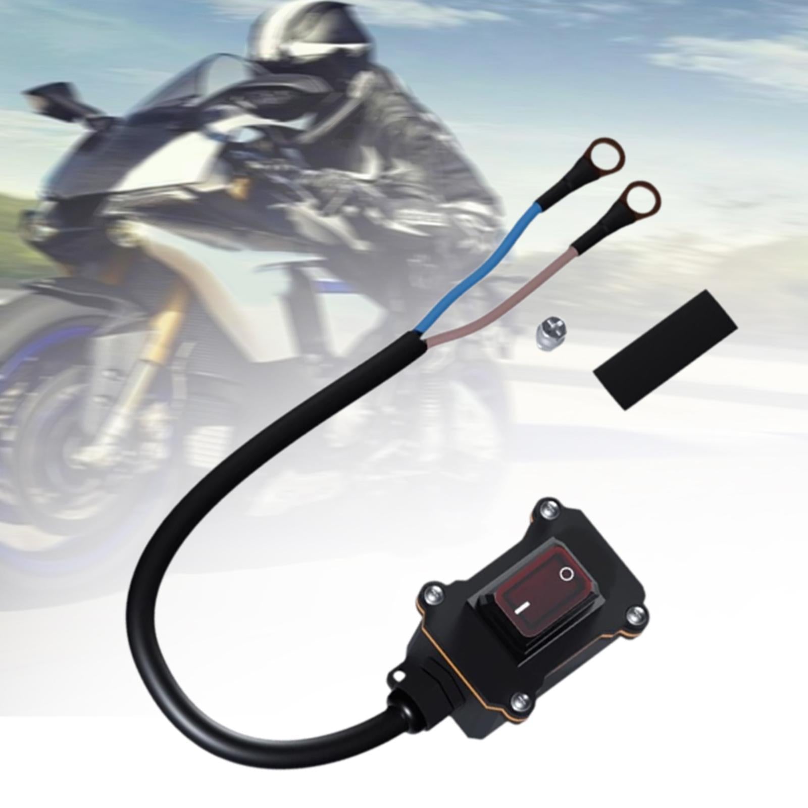 Motorcyle Disconnect Switch Replace Parts Easy to Install Inline Wire Switch for 250cc motorbike