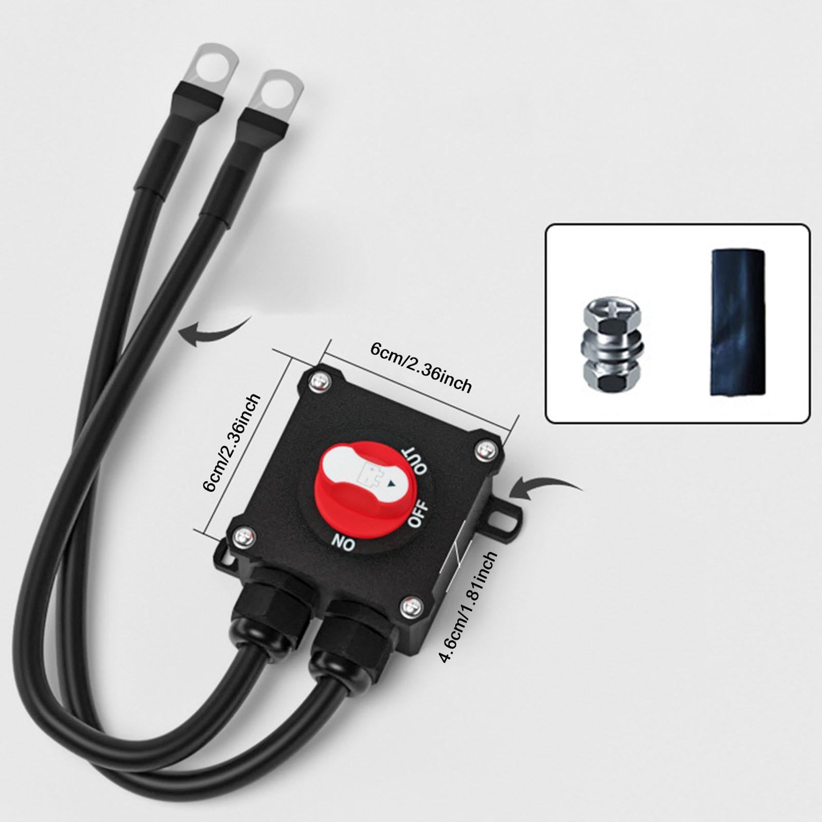 Motorcyle Disconnect Switch Replace Parts Easy to Install Inline Wire Switch for 600cc motorbike