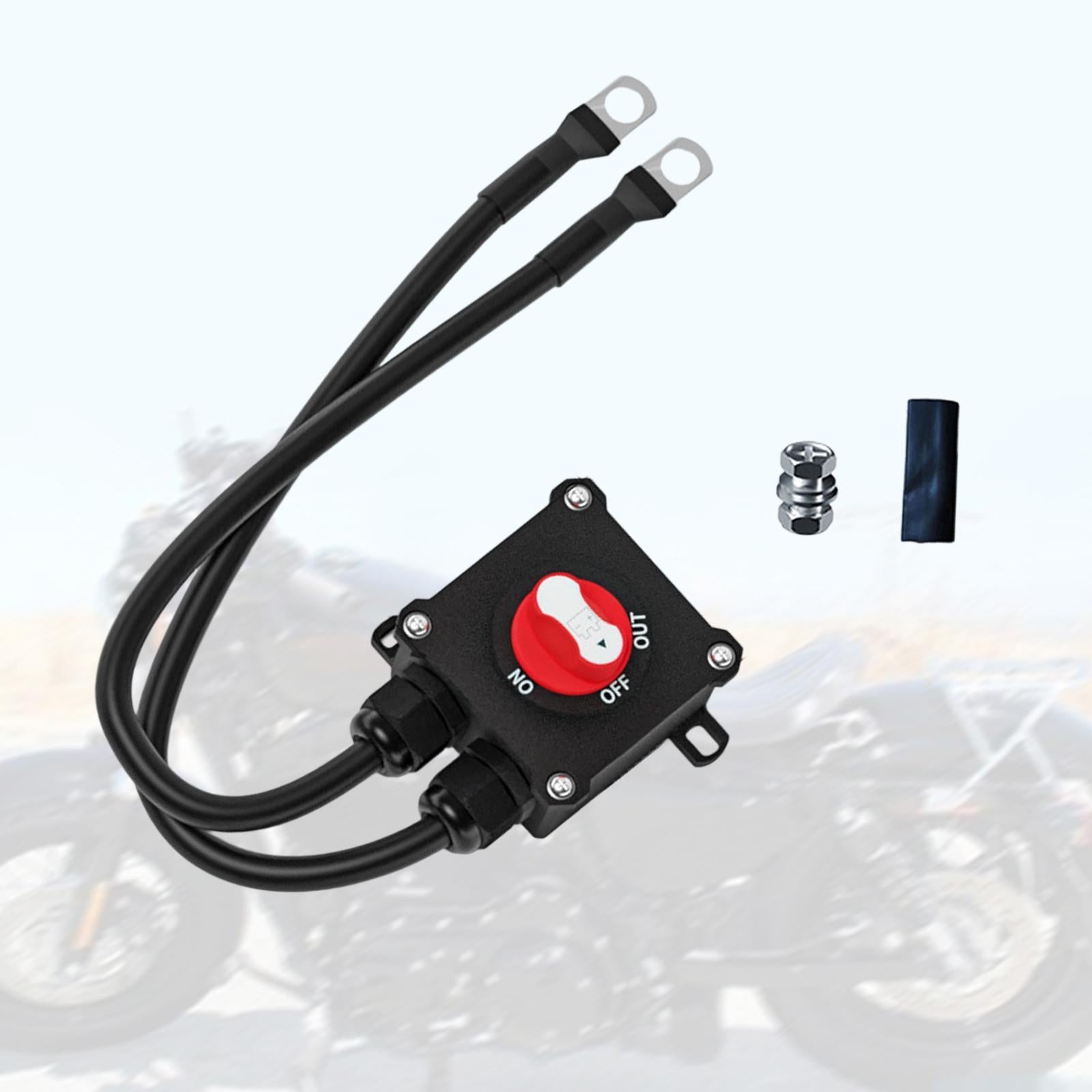 Motorcyle Disconnect Switch Replace Parts Easy to Install Inline Wire Switch for 600cc motorbike