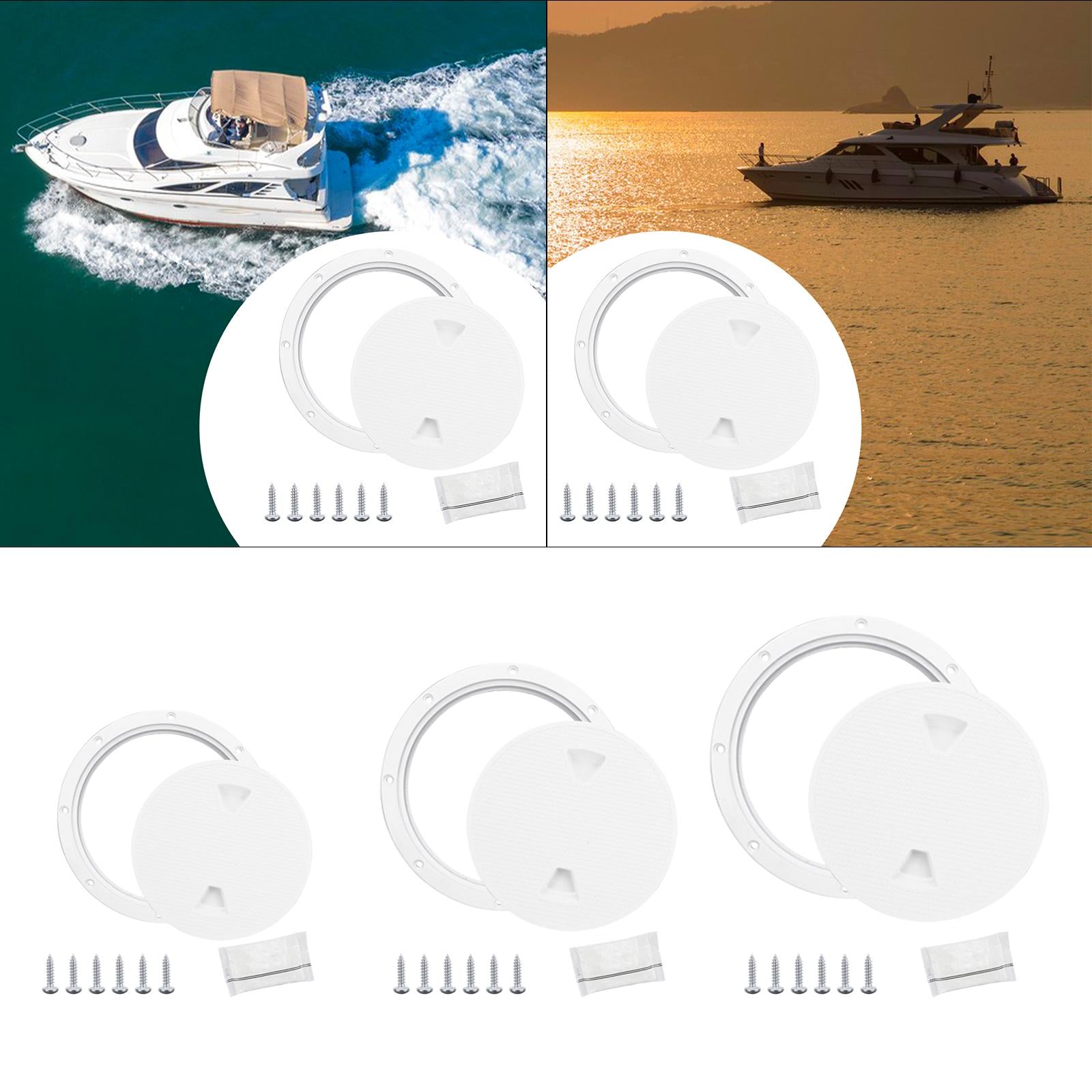 Boat Hatch Round Detachable Cover Convenient Assemble Accessories Deck Hatch 4 inch