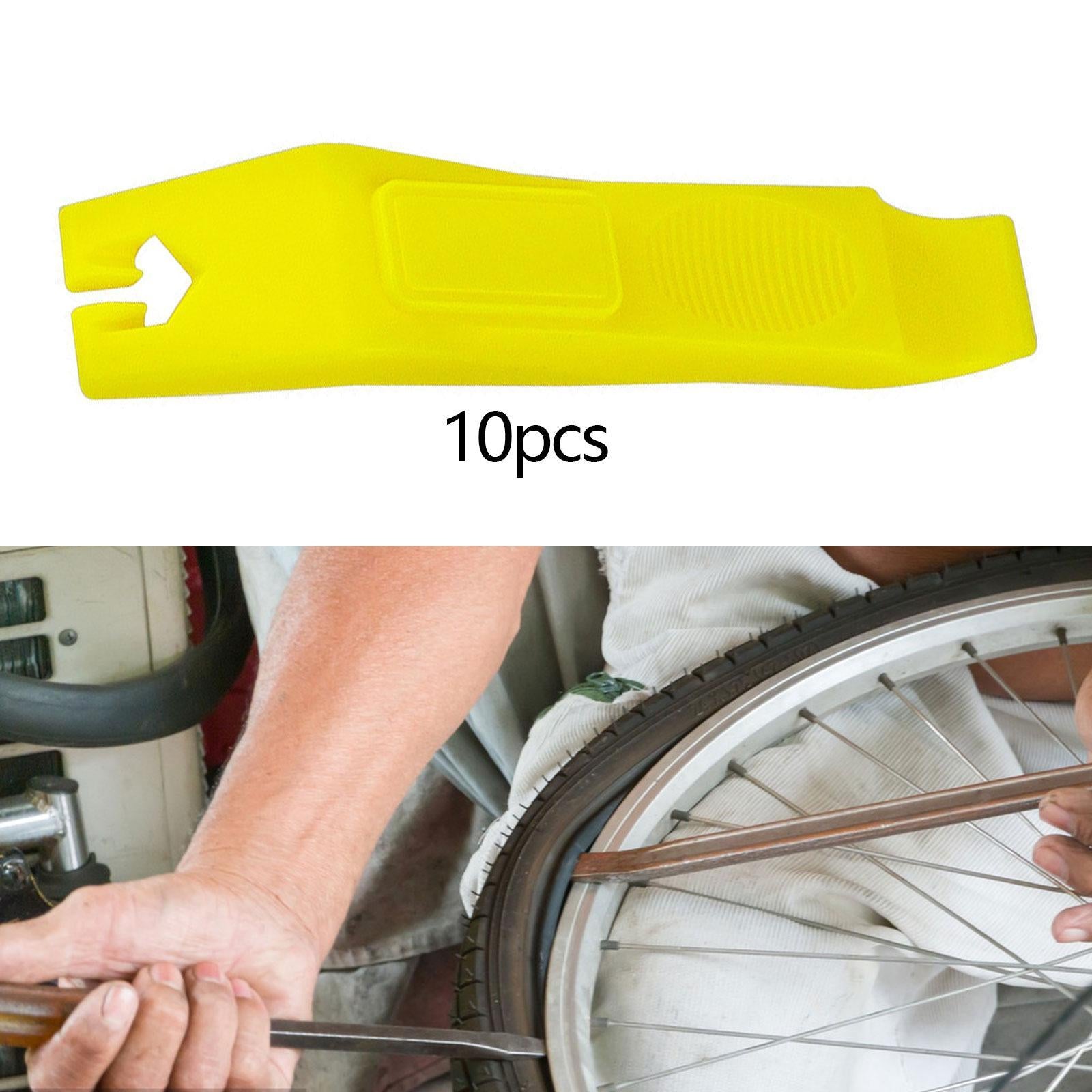 10x Bike Tire Levers Parts Bike Tire Removal Tool for Outdoor Road Bike Yellow