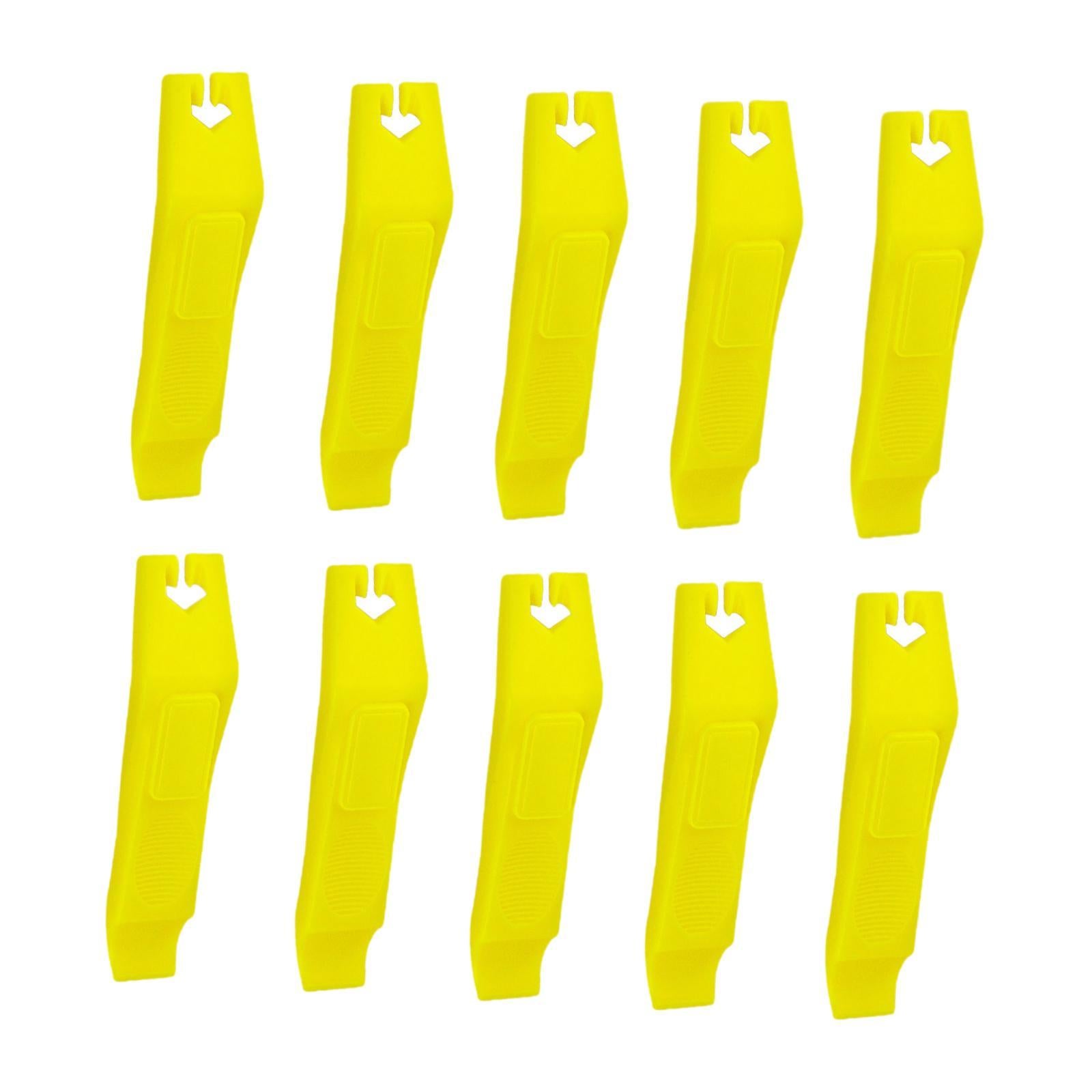 10x Bike Tire Levers Parts Bike Tire Removal Tool for Outdoor Road Bike Yellow