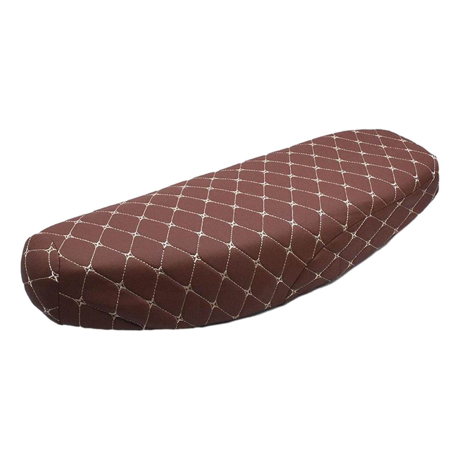 Bending Beam Motorcycle Seat Cover Accessories Comfortable Anti Slip Cushion Brown