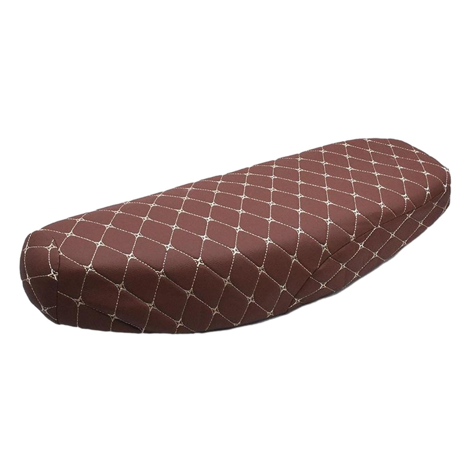 Bending Beam Motorcycle Seat Cover Accessories Comfortable Anti Slip Cushion Brown