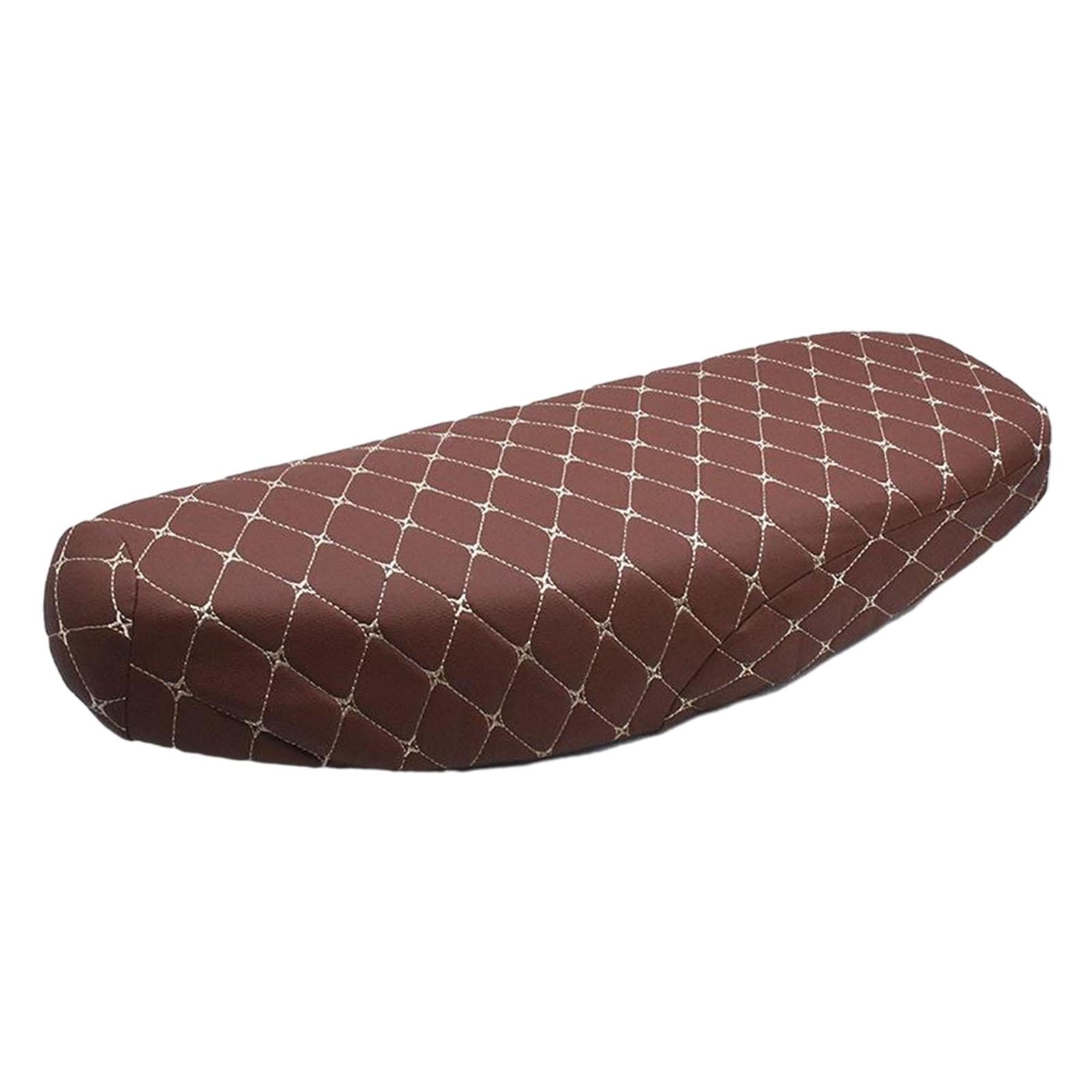 Bending Beam Motorcycle Seat Cover Accessories Comfortable Anti Slip Cushion Brown