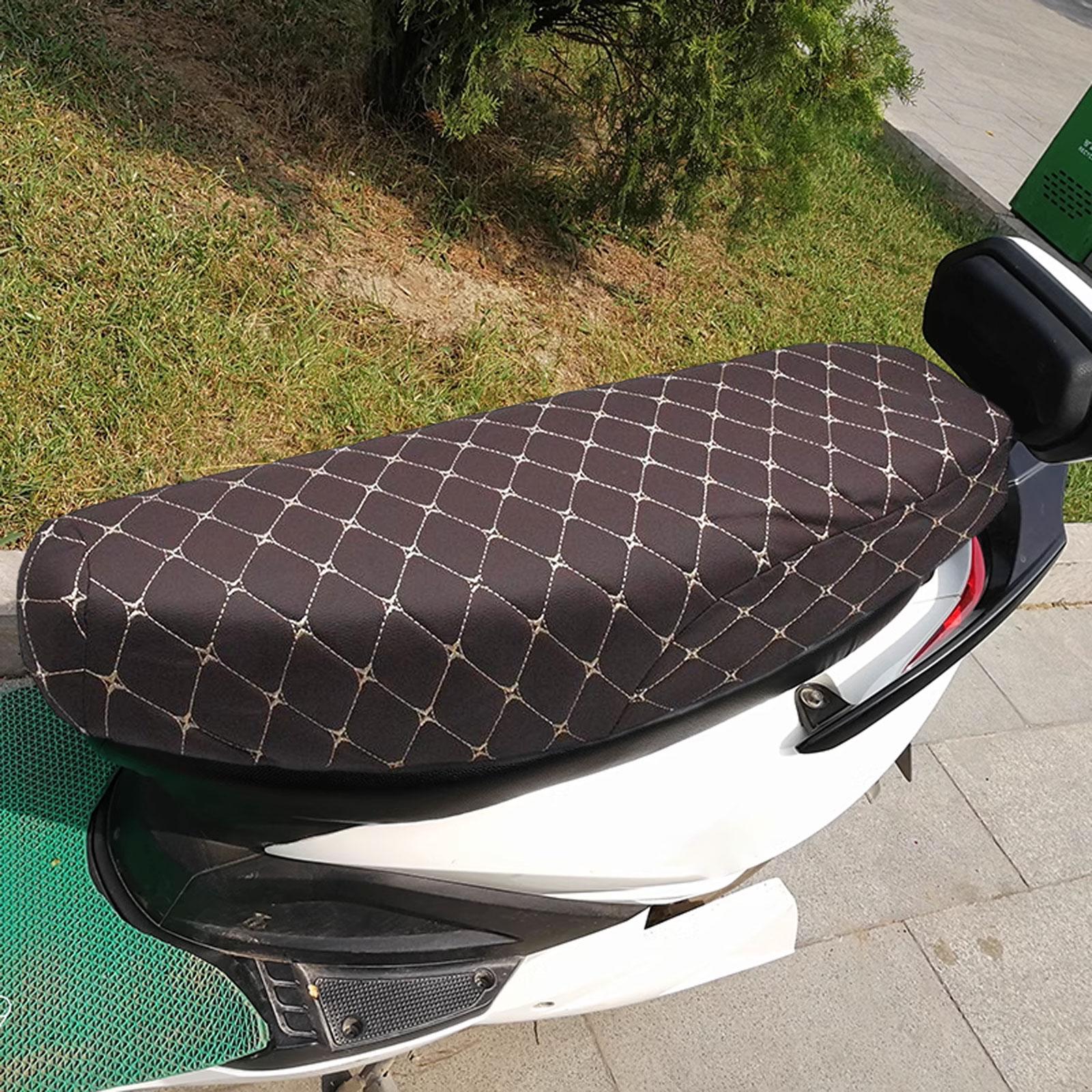 Bending Beam Motorcycle Seat Cover Accessories Comfortable Anti Slip Cushion Dark Red