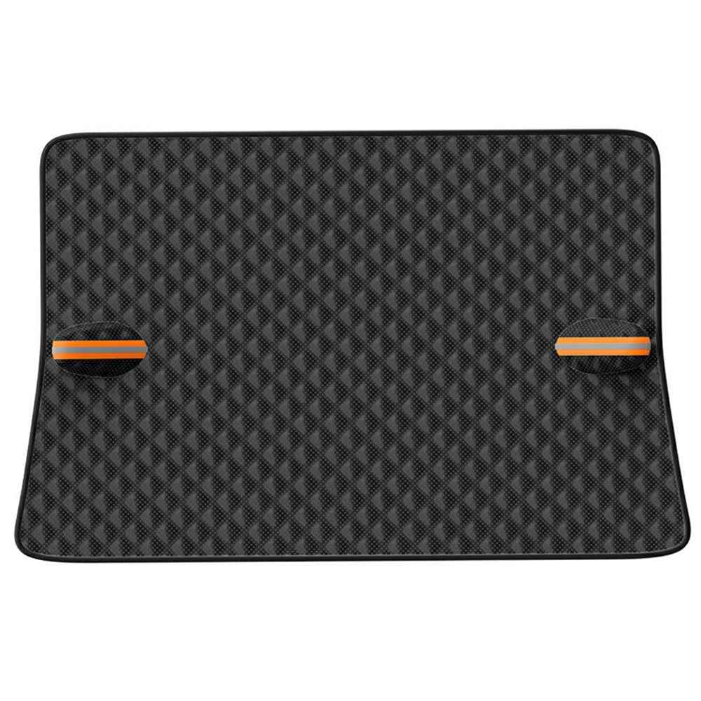 Car Front Windshield Snow Cover Sun-Proof Anti-Frost Winter Windshield Protector with 12 Magnets - Black