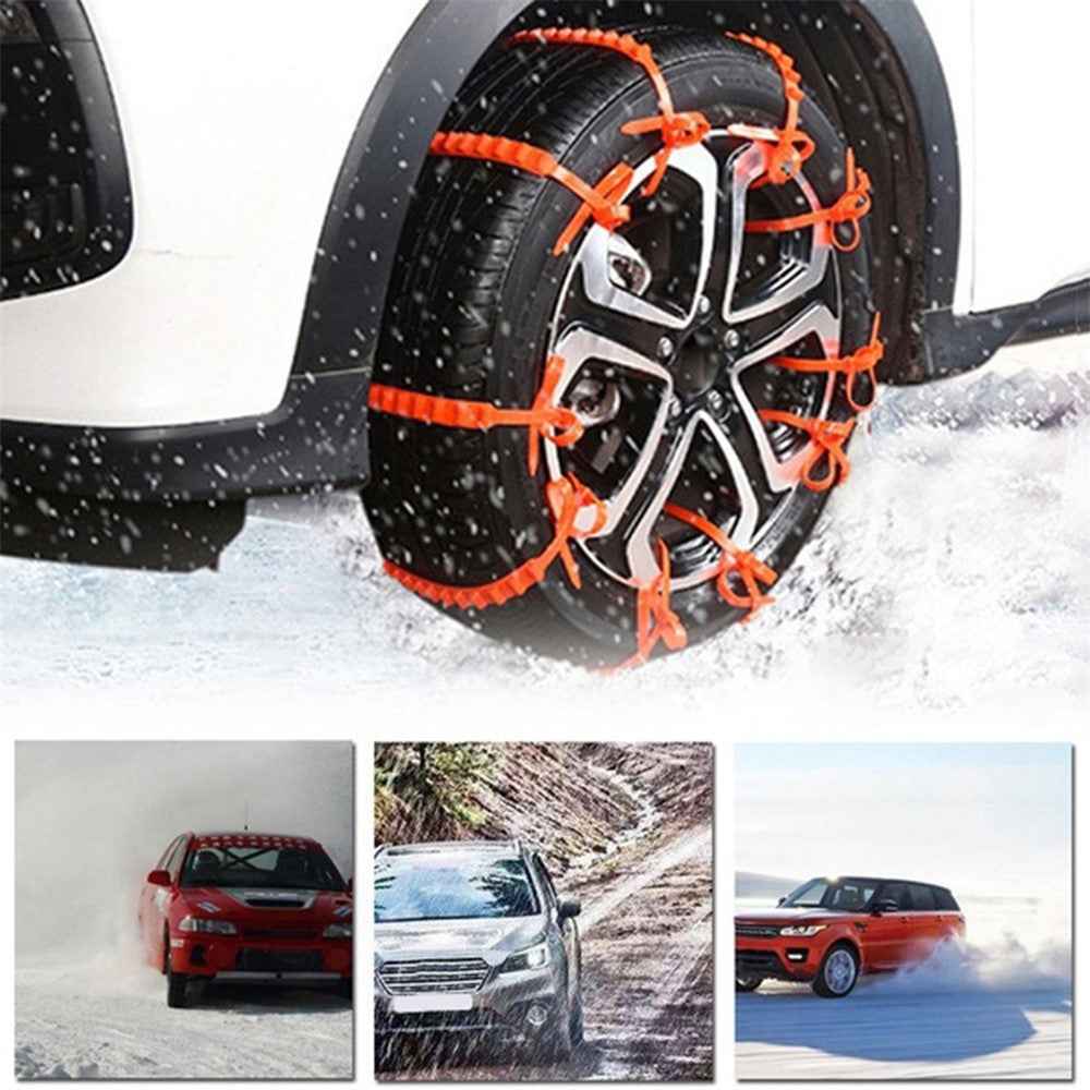 20Pcs Car Winter Tires Snow Chain Outdoor Car Winter Tire Wheels Chains Snow Wheel Tyre Cable Belt