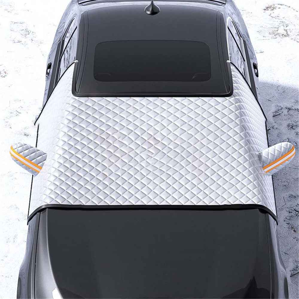 ST-4013 Winter Car Windshield Front Window Cover Aluminium Film Snowproof Protective Cover - L
