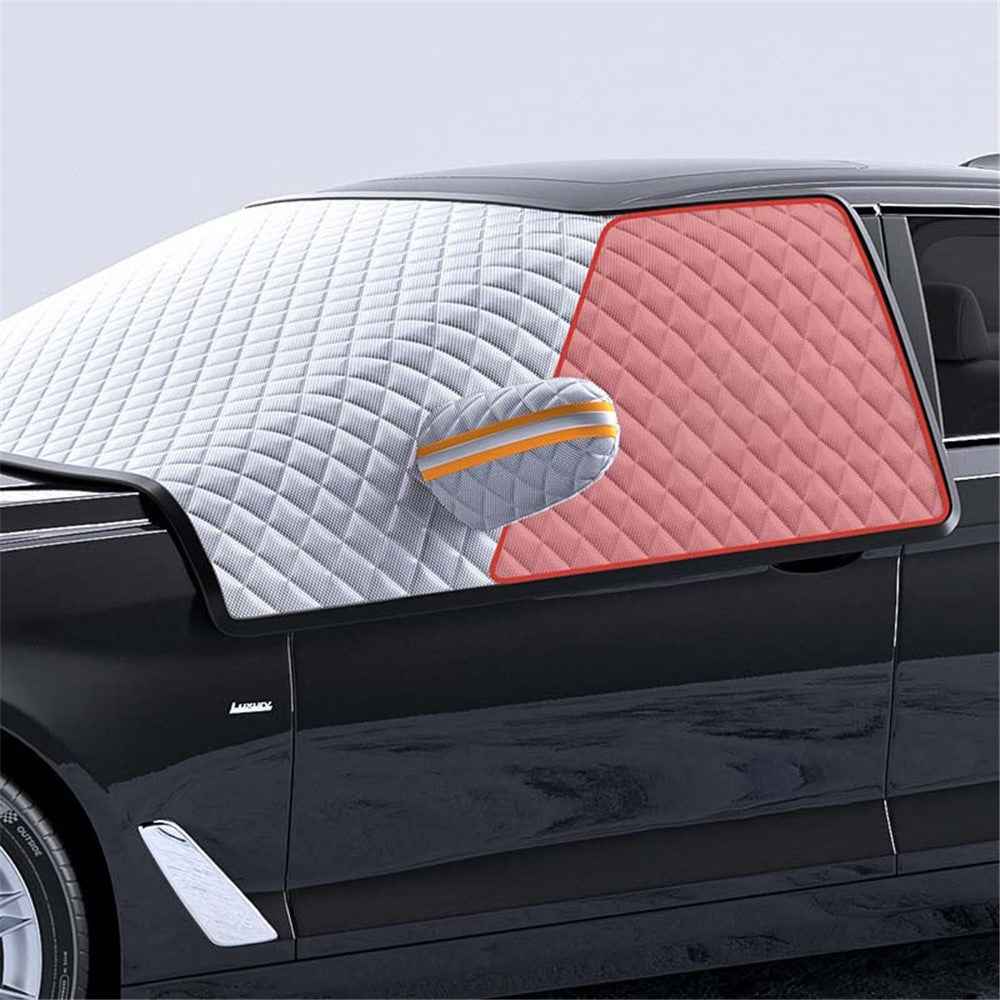 ST-4013 Winter Car Windshield Front Window Cover Aluminium Film Snowproof Protective Cover - L