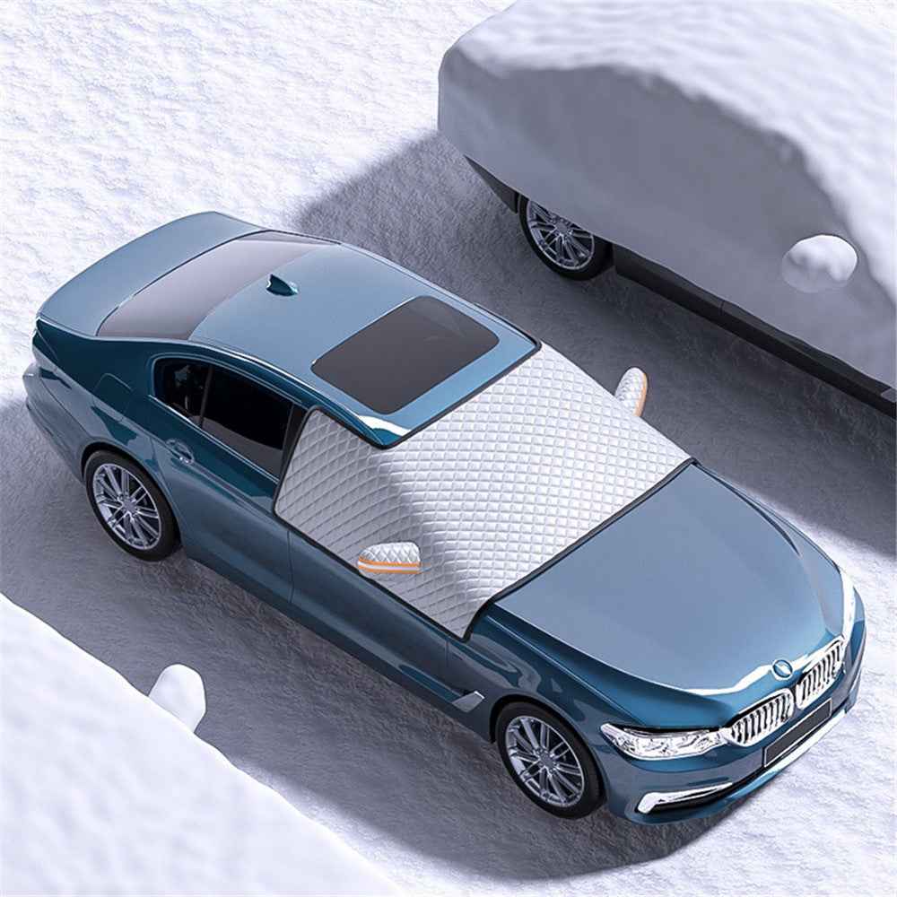 ST-4013 Winter Car Windshield Front Window Cover Aluminium Film Snowproof Protective Cover - L