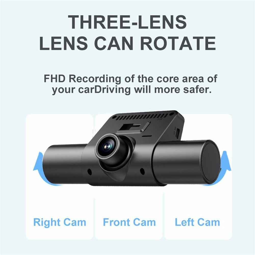 M80 Pro Car DVR Dash Cam 1080P Night Vision Parking Monitoring 4 Cameras Car Driving Recorder