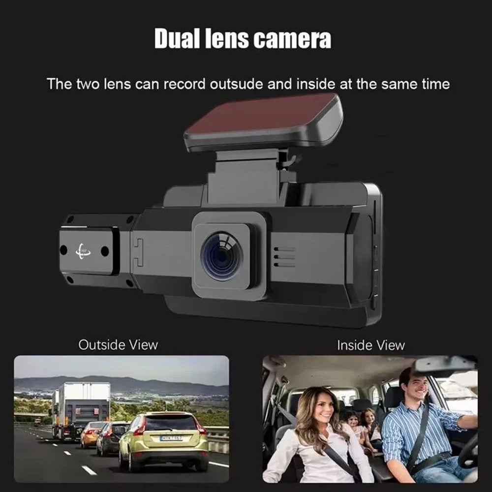Front and Rear Recording Dash Cam 1080P HD Night Vision Car Camera Recorder ( without WiFi )