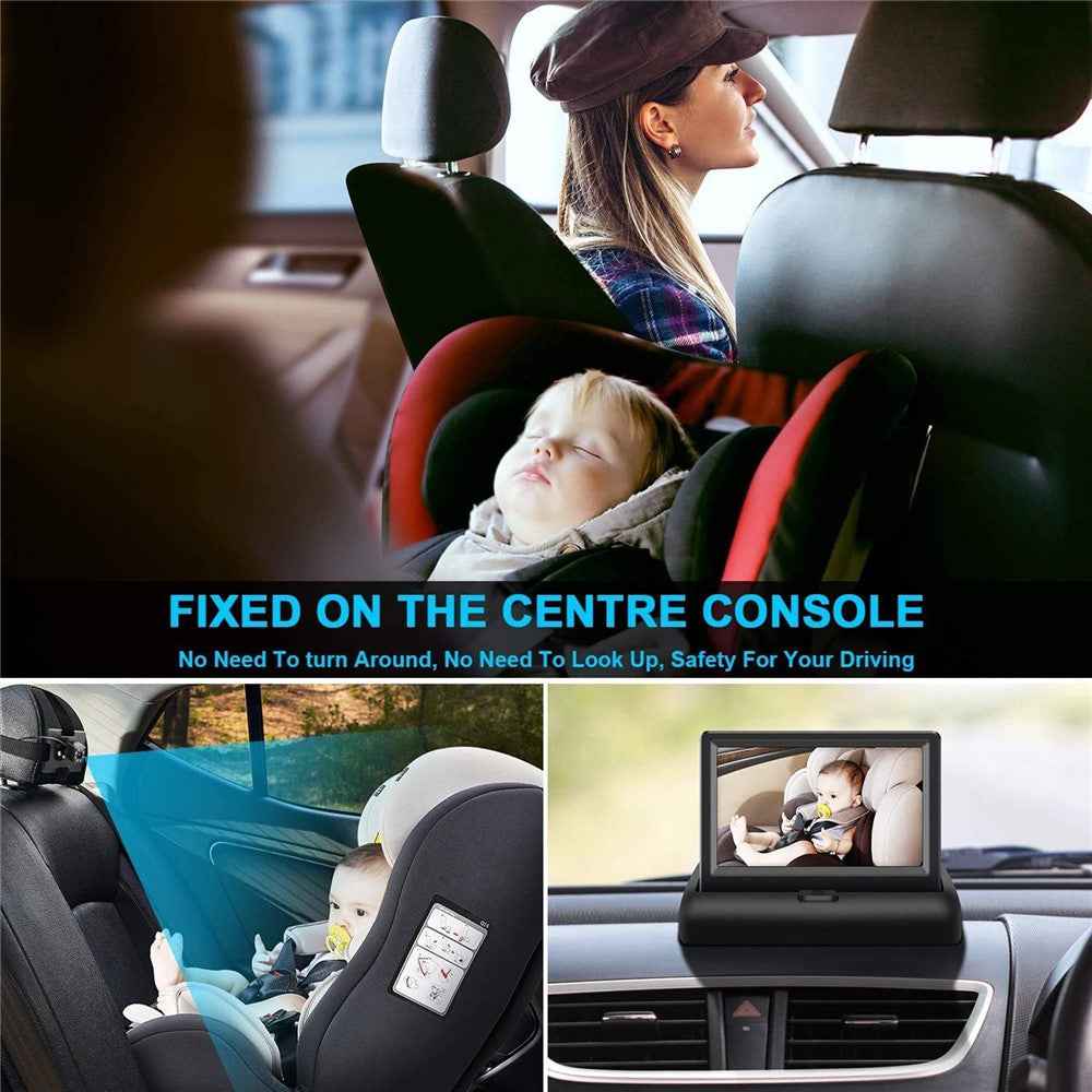 4.3 Inch 150 Degree Wide Angle Night Vision Car Baby Monitor IP68 Waterproof Infrared Camera