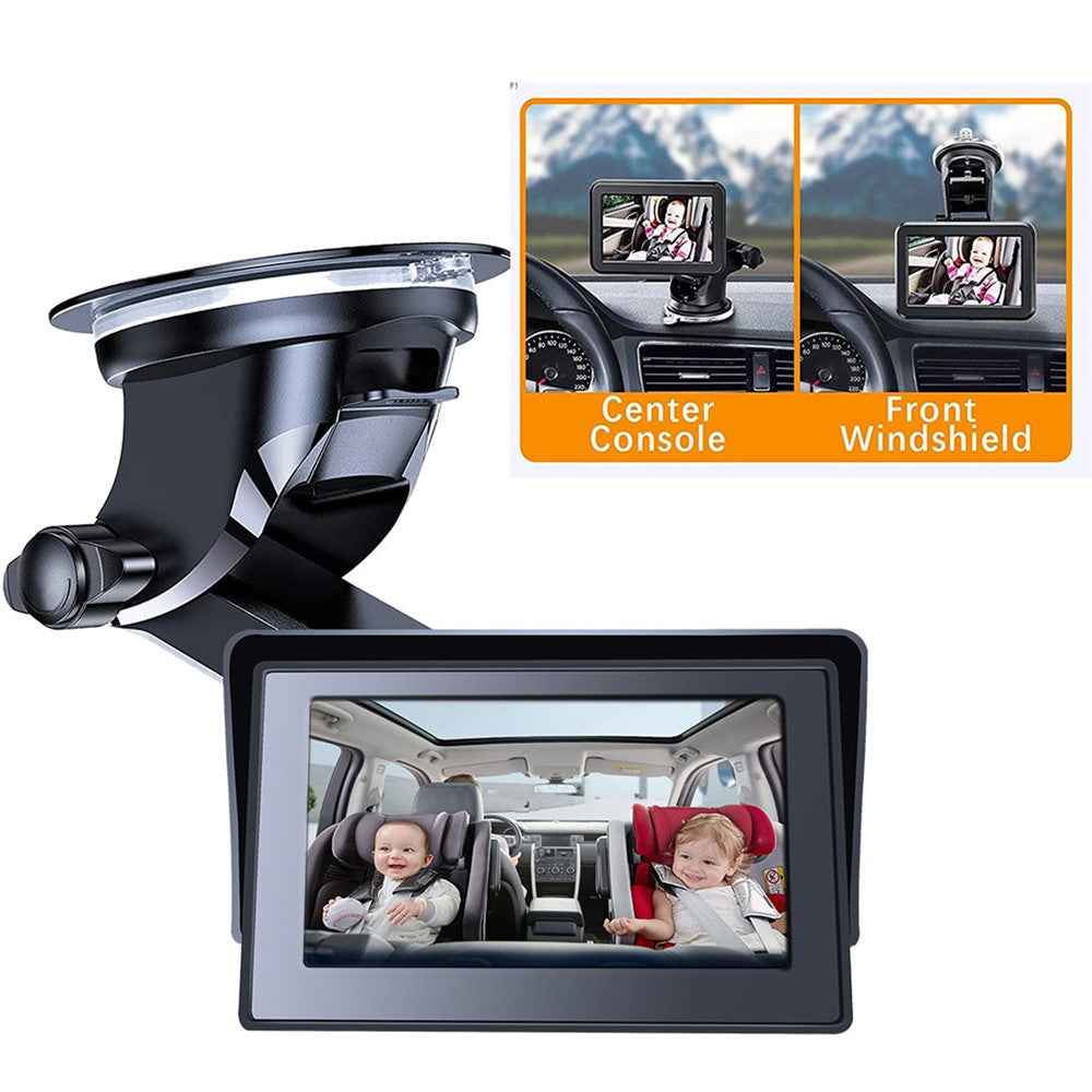 R5037 360 Degree Rotatable 4.3 Inch Night Vision Sucker Mount Car Baby Monitor Camera for Safety Driving