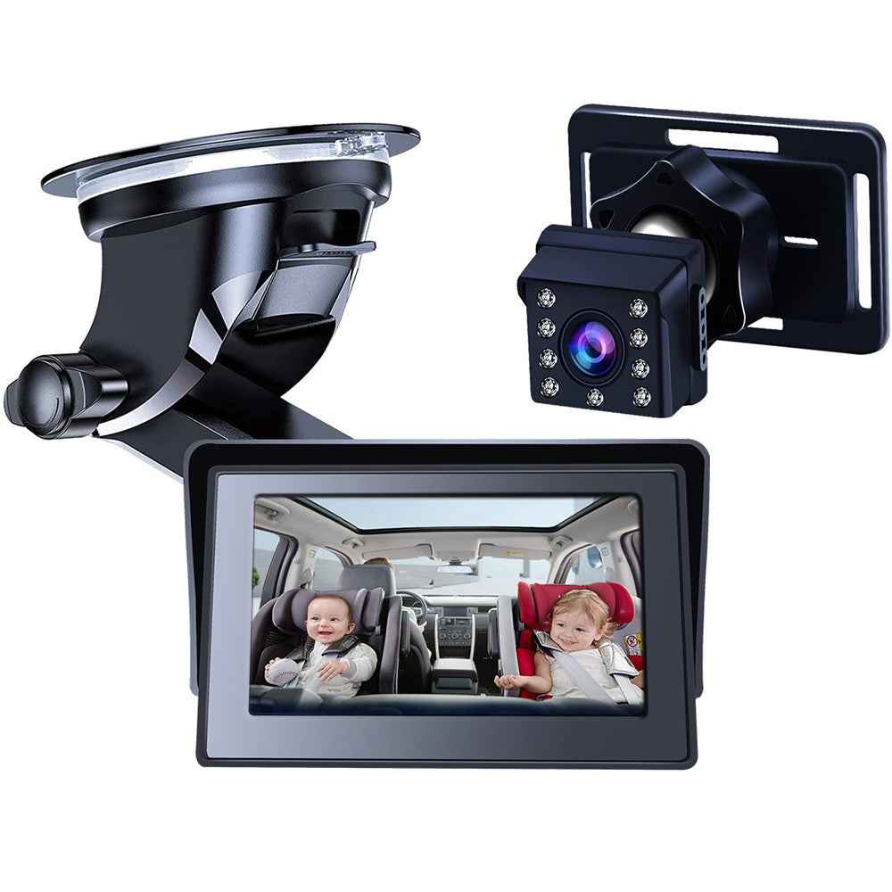 R5037 4.3 Inch HD 1080P Car Monitor Camera for Baby Rear Facing Seat Wide Angle Infrared Camera