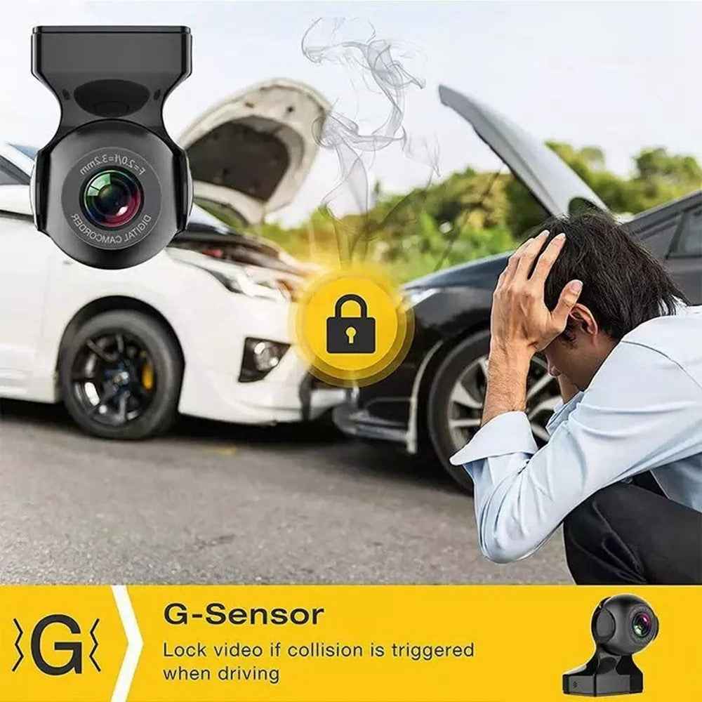 170 Degree Wide Angle 1080P HD WiFi Dash Cam Night Vision G Sensor Car DVR Camera