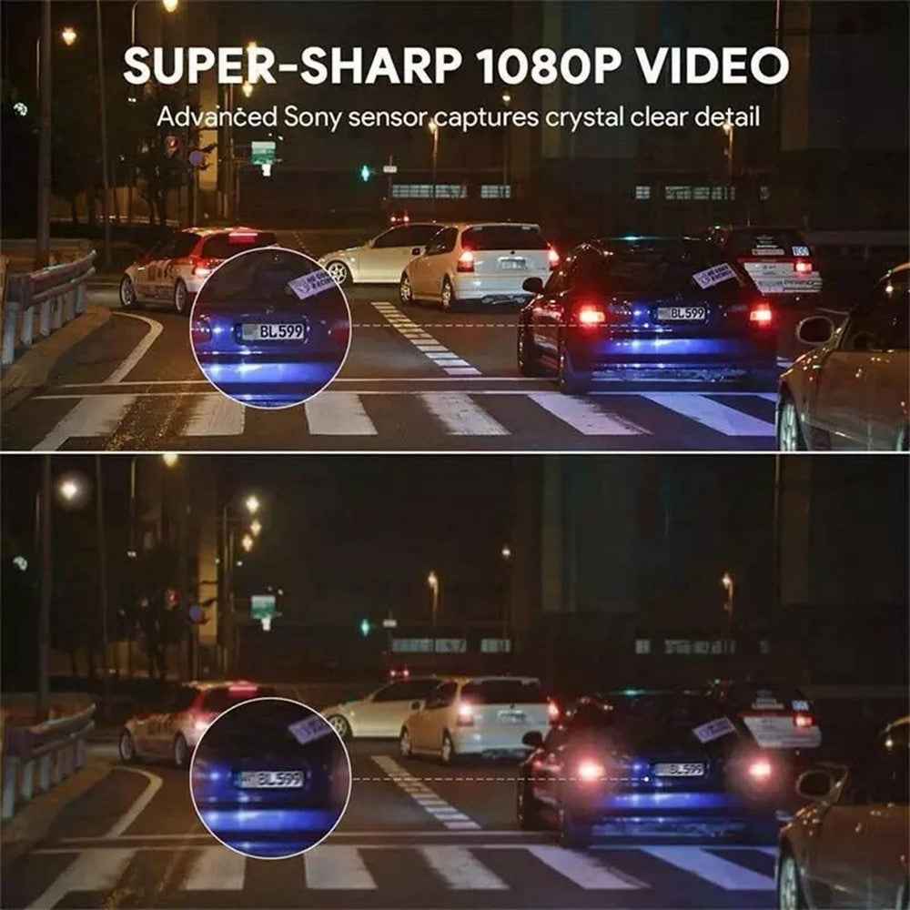 170 Degree Wide Angle 1080P HD WiFi Dash Cam Night Vision G Sensor Car DVR Camera