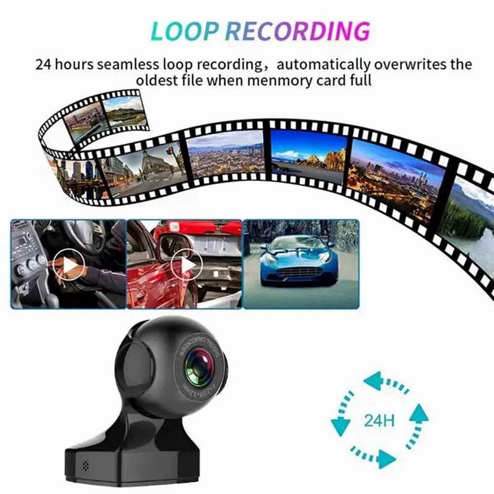 170 Degree Wide Angle 1080P HD WiFi Dash Cam Night Vision G Sensor Car DVR Camera