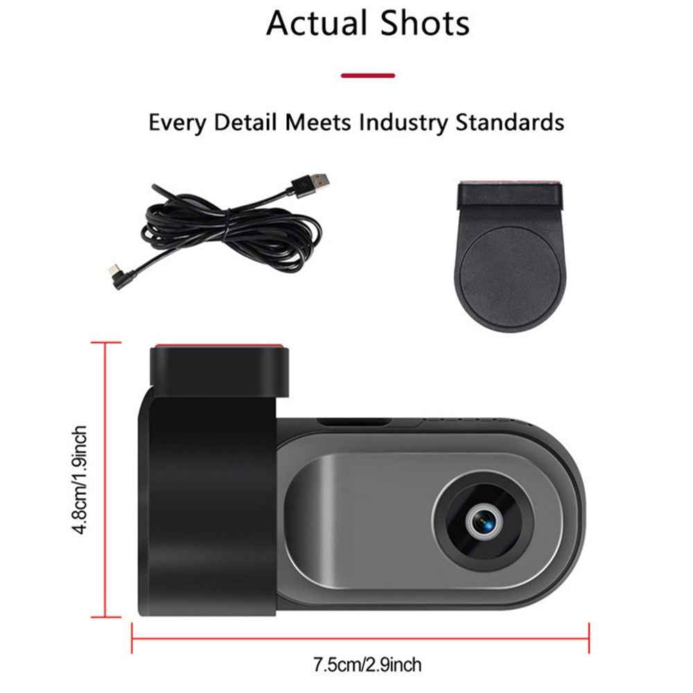 U9 Pro 1080P HD Dash Cam Zinc Alloy 120 Degree Wide Angle Car DVR Camera with Parking Monitor