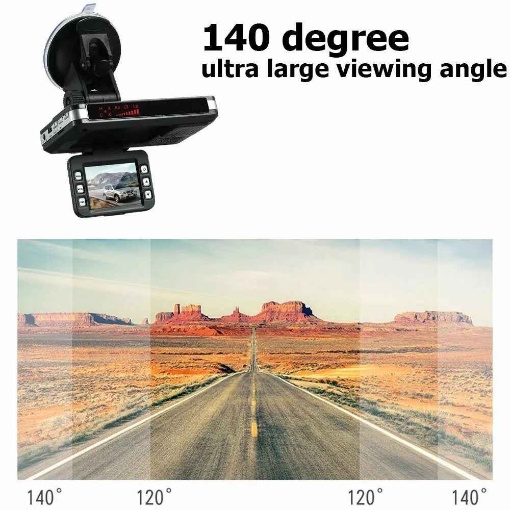 2 In 1 Night Vision Car DVR Speed Camera Alert Dash Cam Radar Detector ( Russian Version )