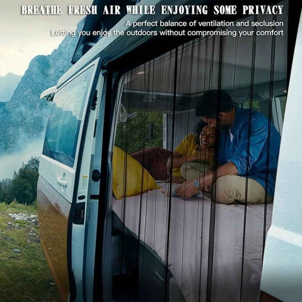 115cm Magnetic Fly Screen RV Sliding Door Mosquito Net for Campervans Insect Proof Curtain