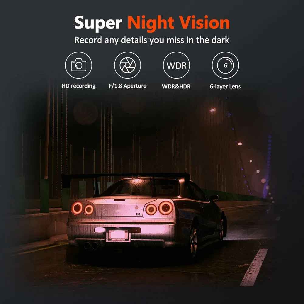 3.0 Inch IPS Screen 1080P HD Recording Dash Cam for Car 4 Lens Front Rear Side View Vehicle DVR
