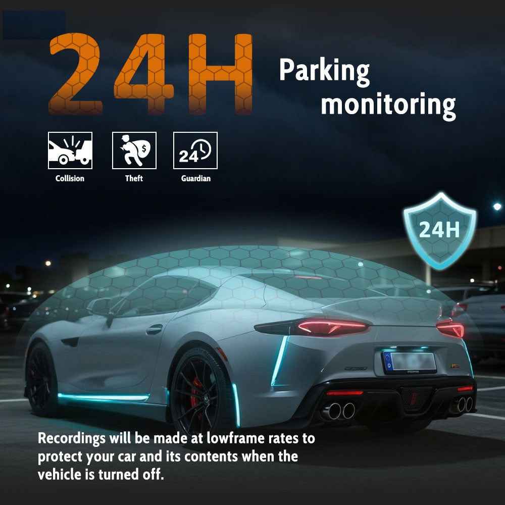 4K UHD Front and 2.5K Rear Dual Recording WiFi GPS Dashcam Built In ADAS for Car Truck SUV