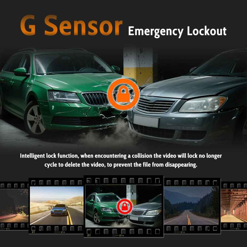 4K UHD Front and 2.5K Rear Dual Recording WiFi GPS Dashcam Built In ADAS for Car Truck SUV
