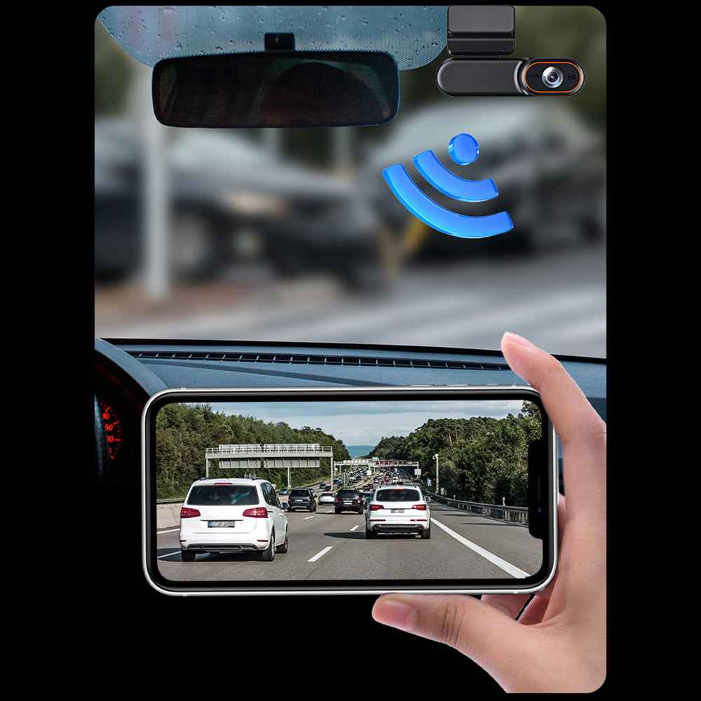 DG23 Front and Rear Dual Recording Camera 1080P HD 4G Dash Cam Car DVR with Track View - 4G International Version