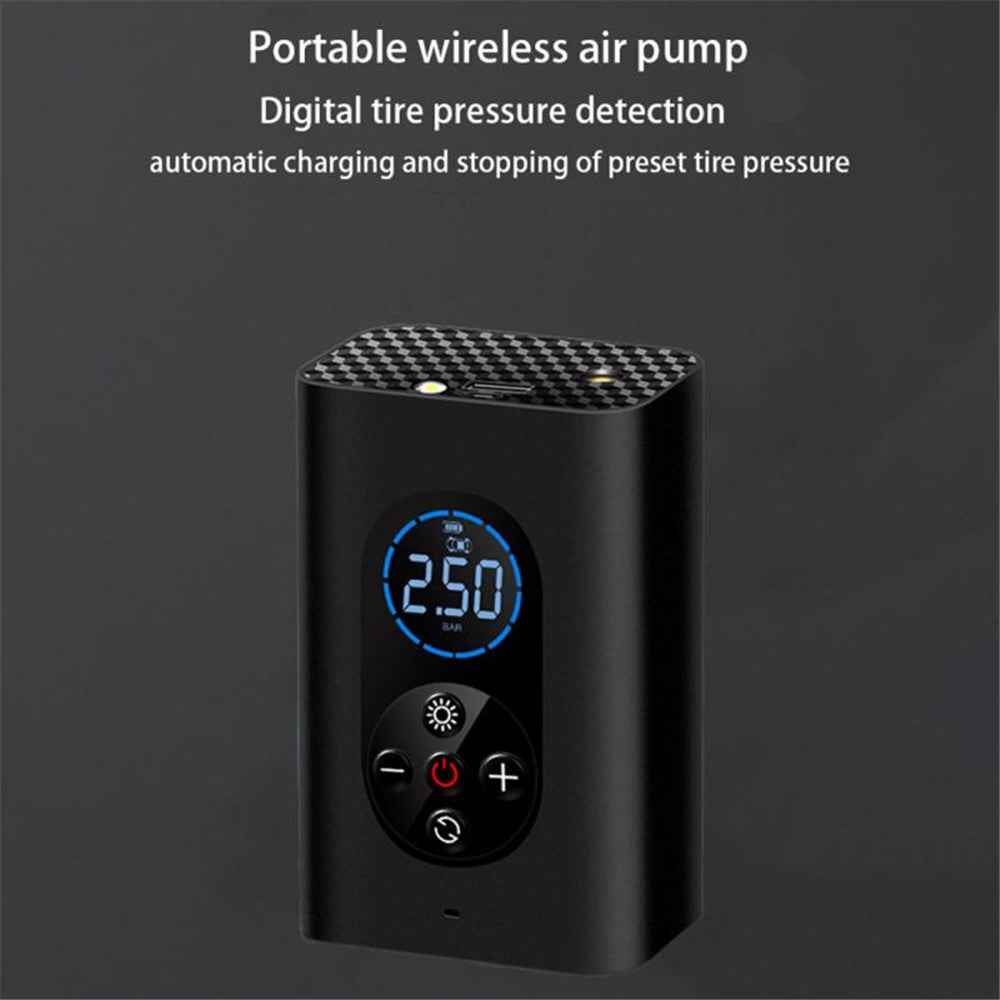 M8 Small Portable Multi-functional Smart Wireless Inflator Car Bicycle Tire Electric Car Pump Motorcycle Inflatable Pump