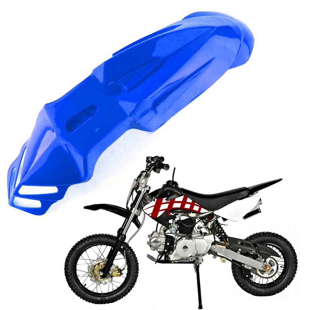 Universal Motorcycle Plastic Front Fenders Mudguard for KX/DRZ/CRF/YZF/WR Off-Road Motorcycle - Blue