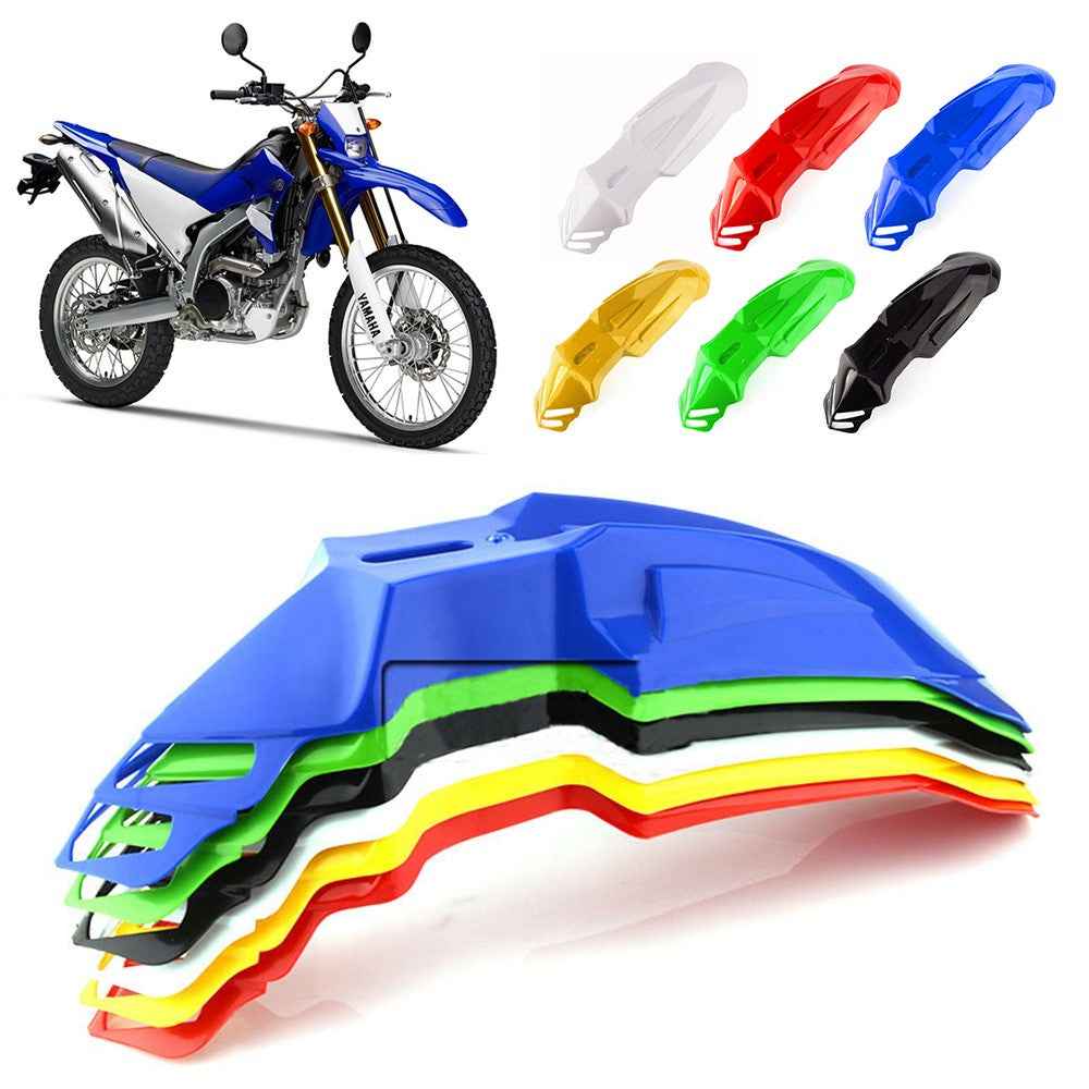 Universal Motorcycle Plastic Front Fenders Mudguard for KX/DRZ/CRF/YZF/WR Off-Road Motorcycle - Blue