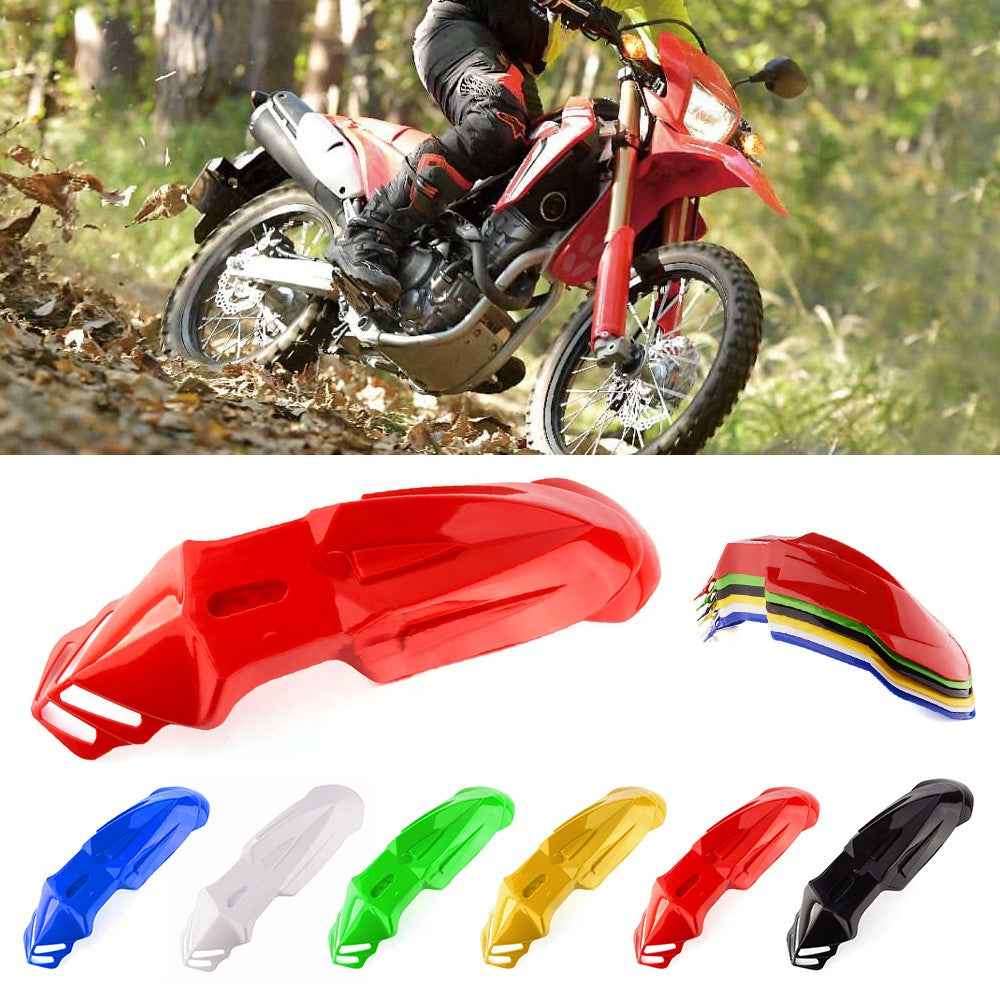 Universal Motorcycle Plastic Front Fenders Mudguard for KX/DRZ/CRF/YZF/WR Off-Road Motorcycle - Blue
