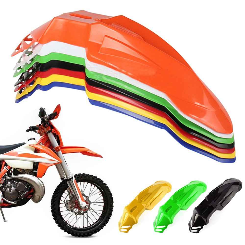 Universal Motorcycle Plastic Front Fenders Mudguard for KX/DRZ/CRF/YZF/WR Off-Road Motorcycle - Blue